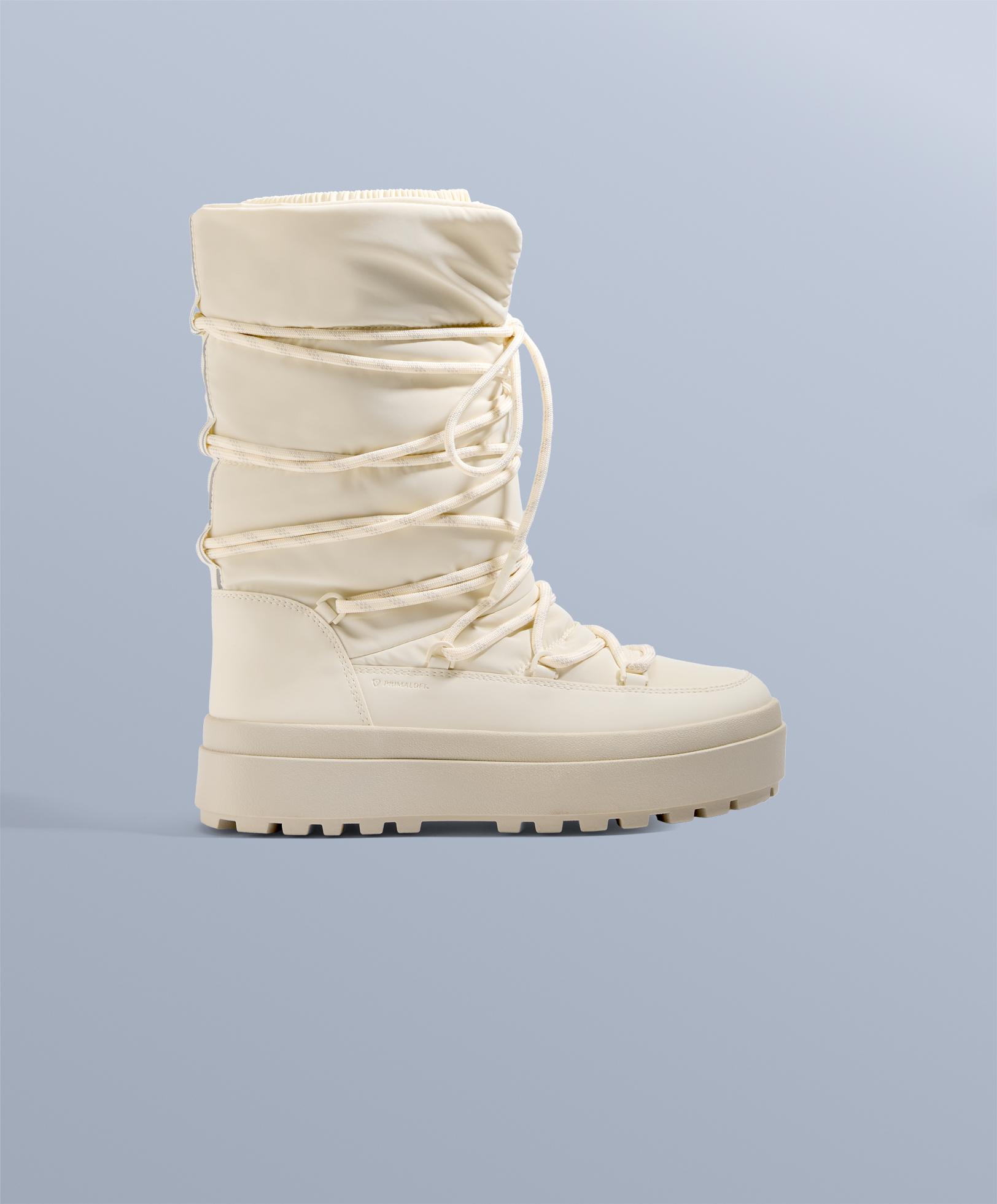 Μπότα après-ski νάιλον με κορδόνια