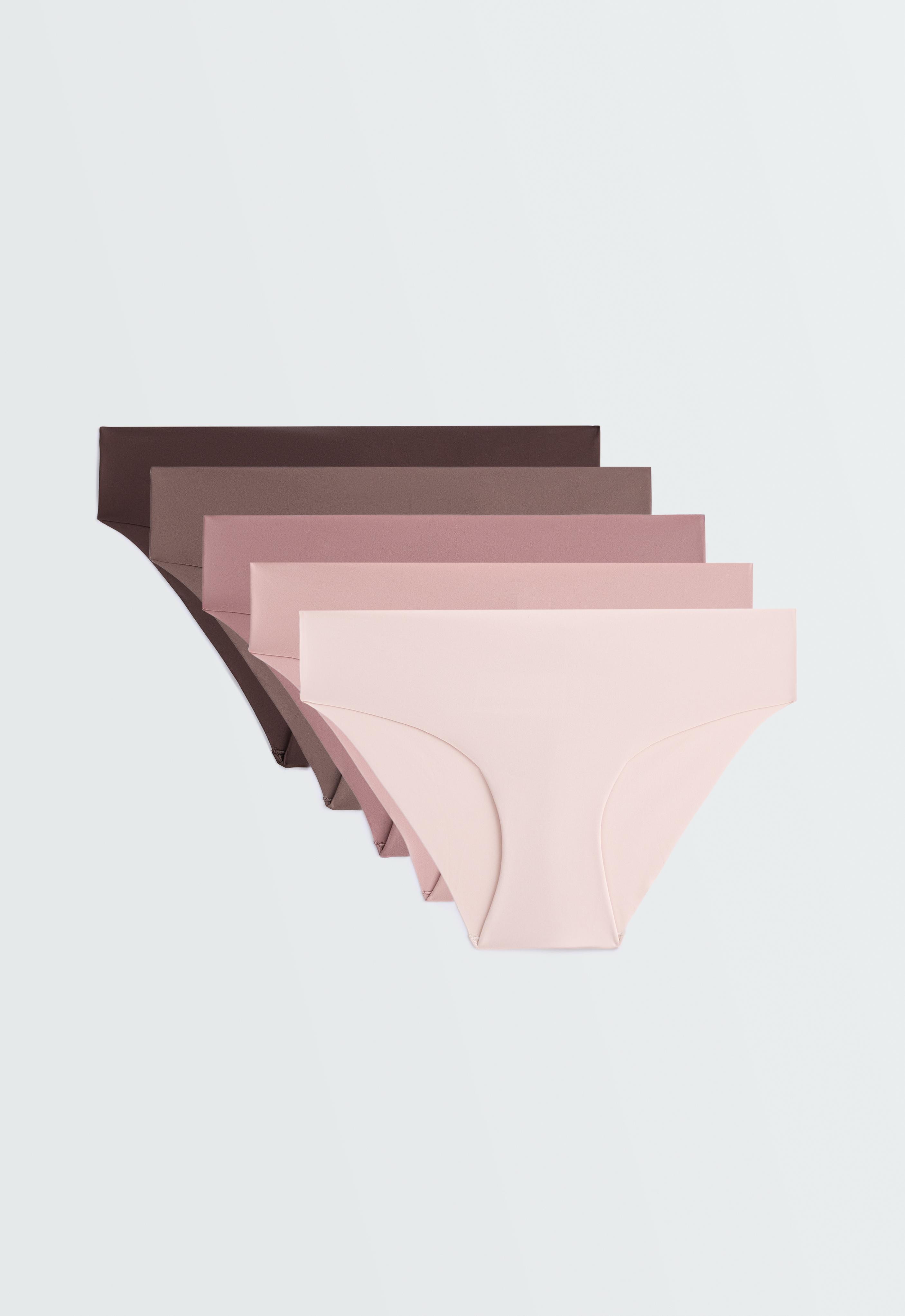 5 bragas hipster mezcla poliamida invisible laser cut
