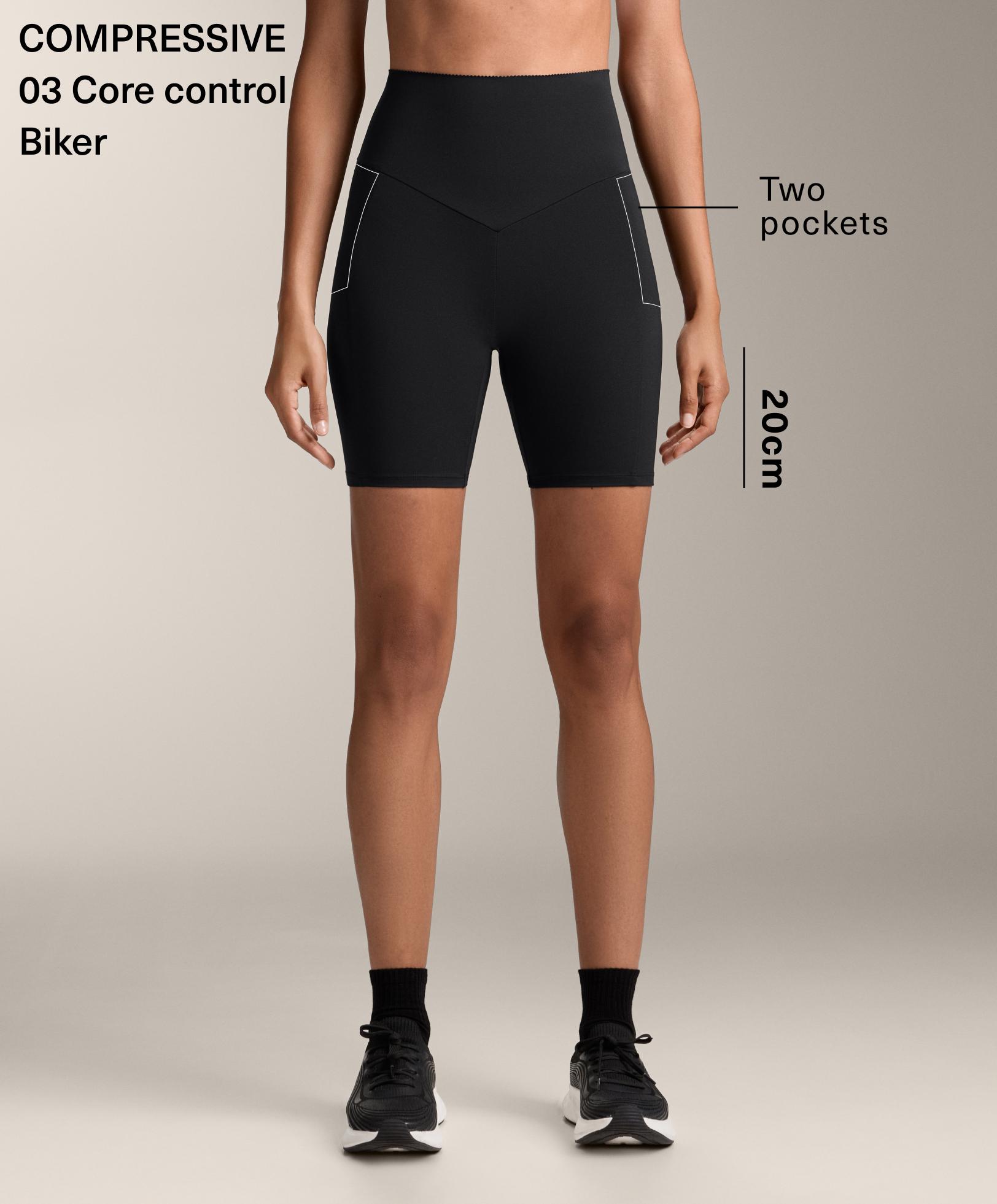 Compressive pocket high rise 20cm cycle leggings