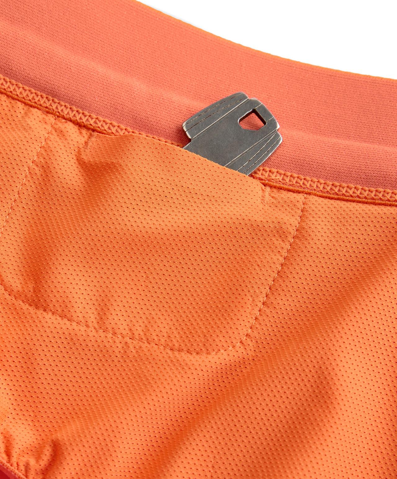 Technical Shorts Mid rise 7cm — WASHED ORANGE
