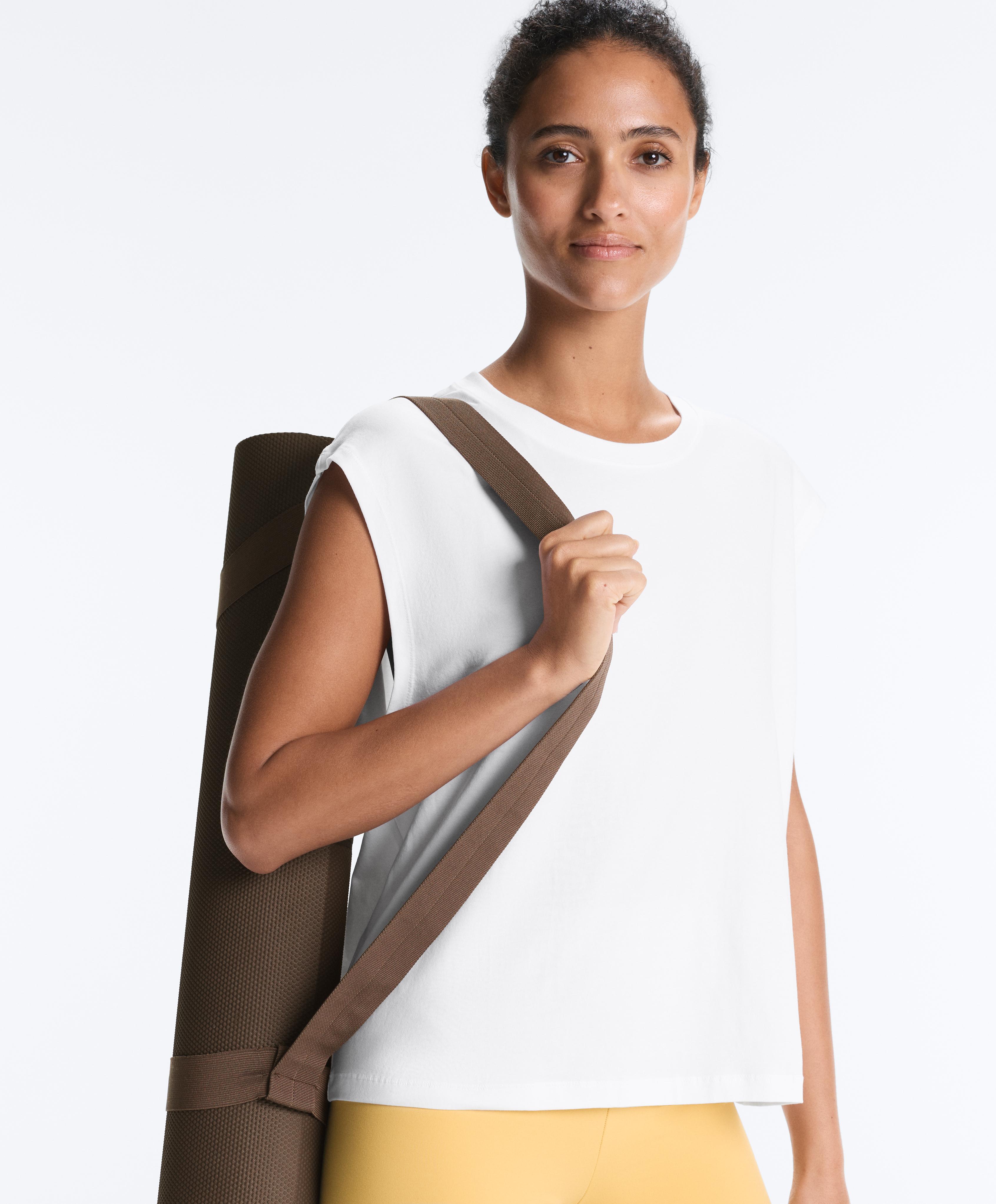 Ärmelloses Shirt aus Baumwollgemisch Ärmelloses Shirt aus Baumwollgemisch