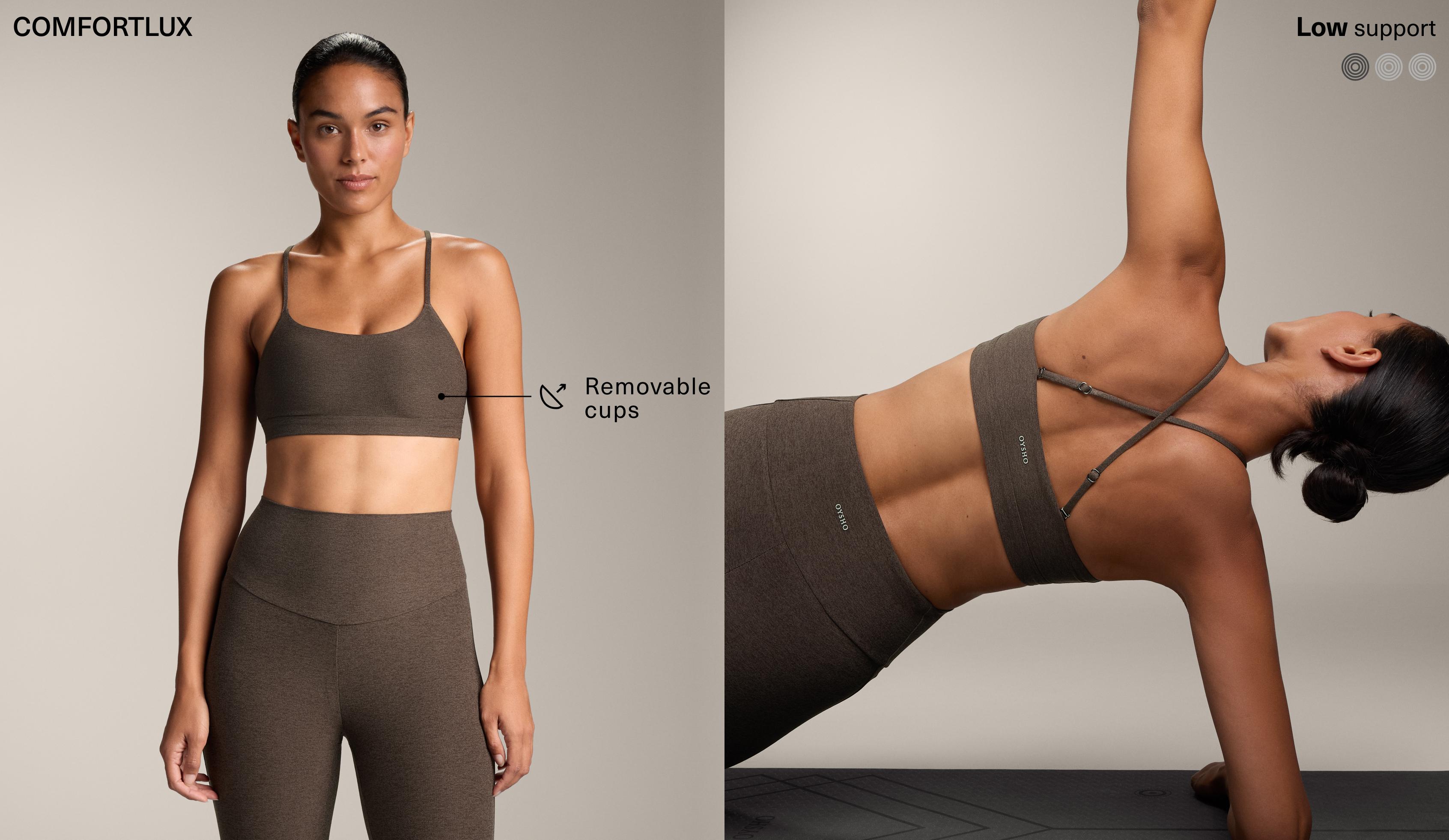 Športová podprsenka Comfortlux s prekríženými ramienkami a miernou oporou Športová podprsenka Comfortlux s prekríženými ramienkami a miernou oporou