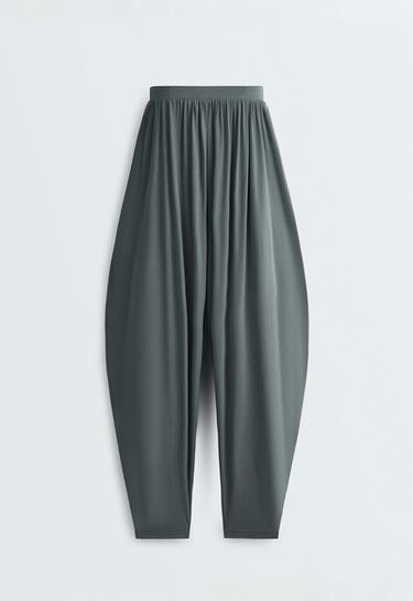Modal blend bloomer trousers — STEEL GREY 8