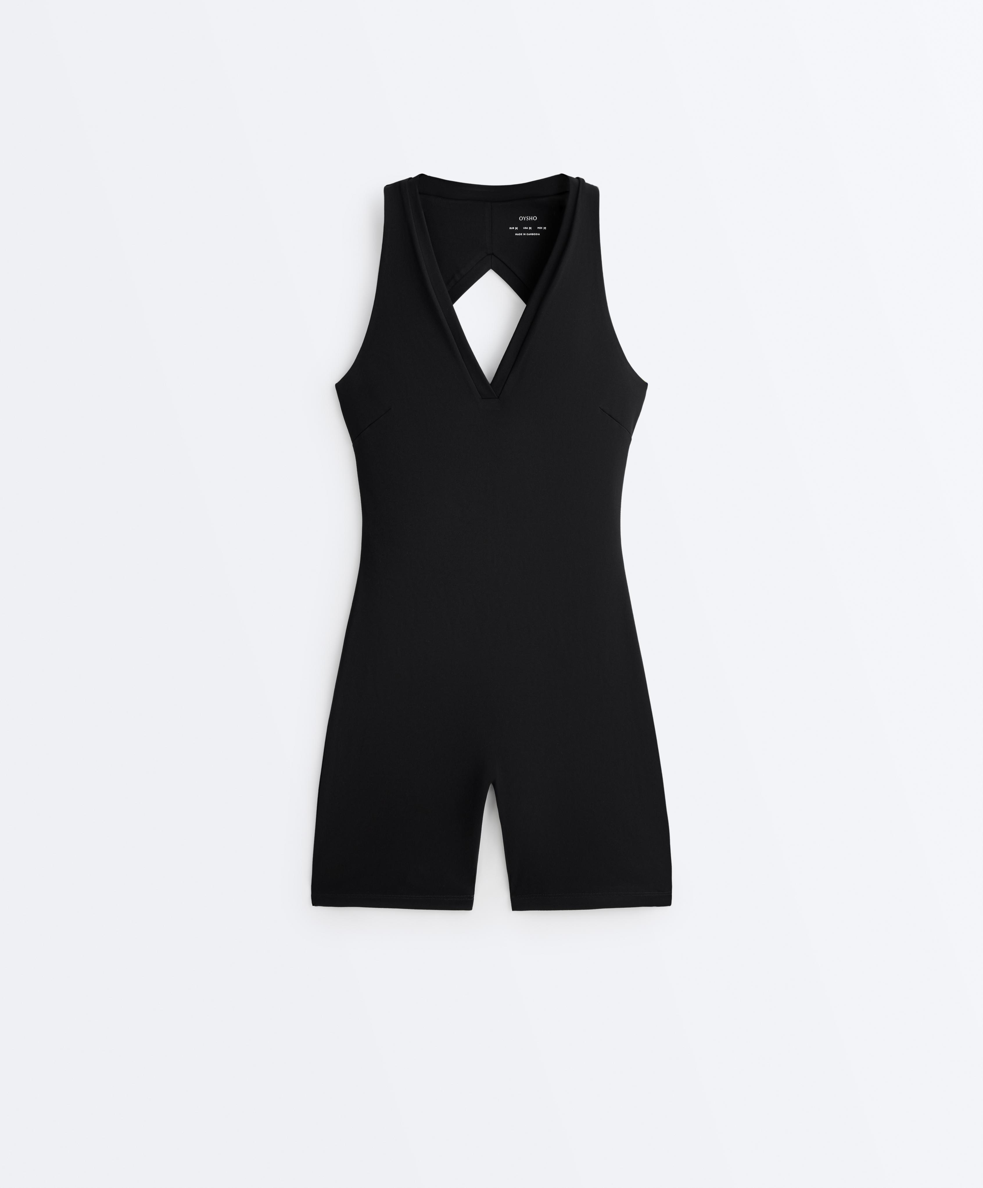 Open-back Comfortlux short jumpsuit Open-back Comfortlux short jumpsuit