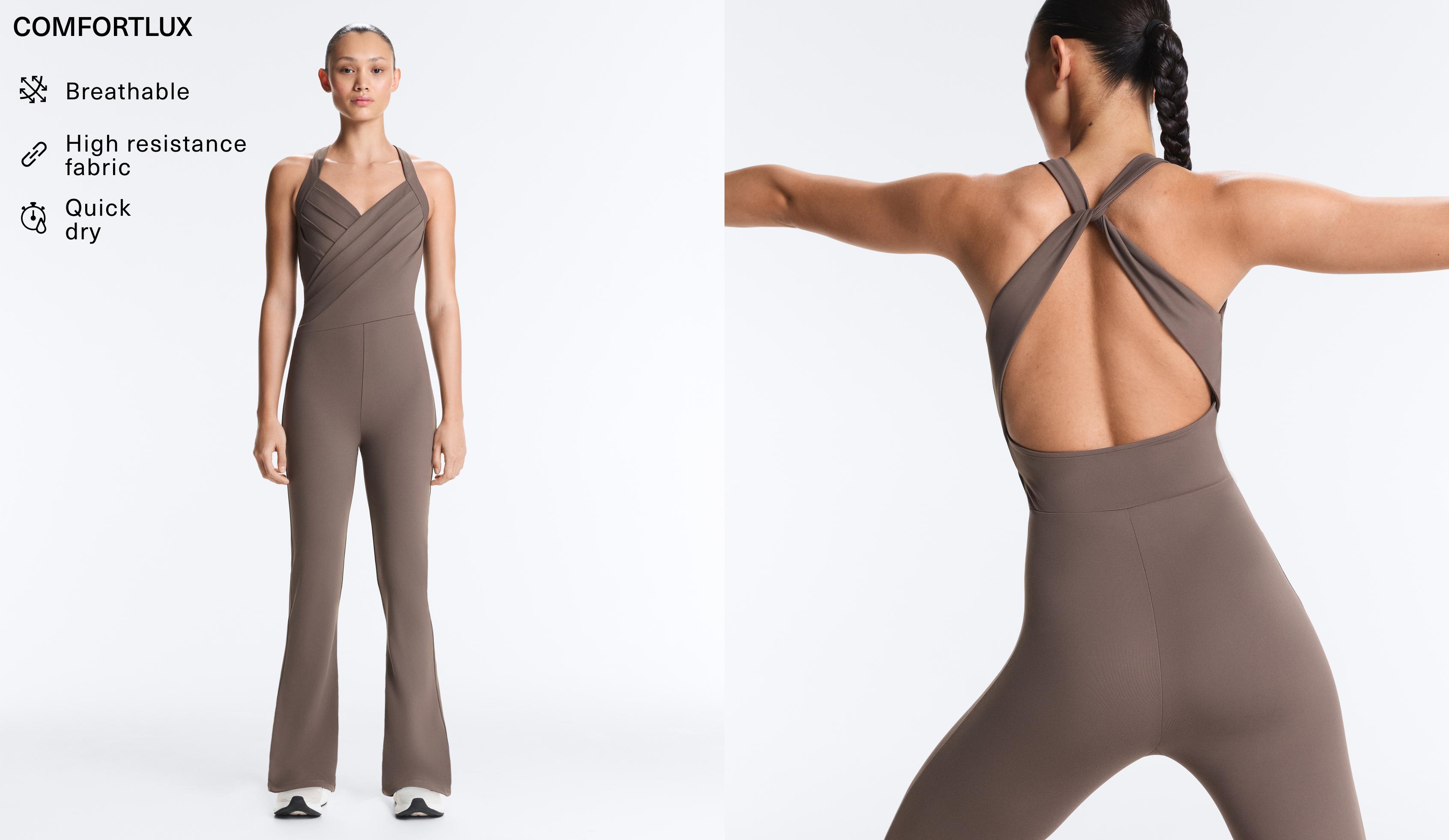 Crossover Comfortlux long flare jumpsuit