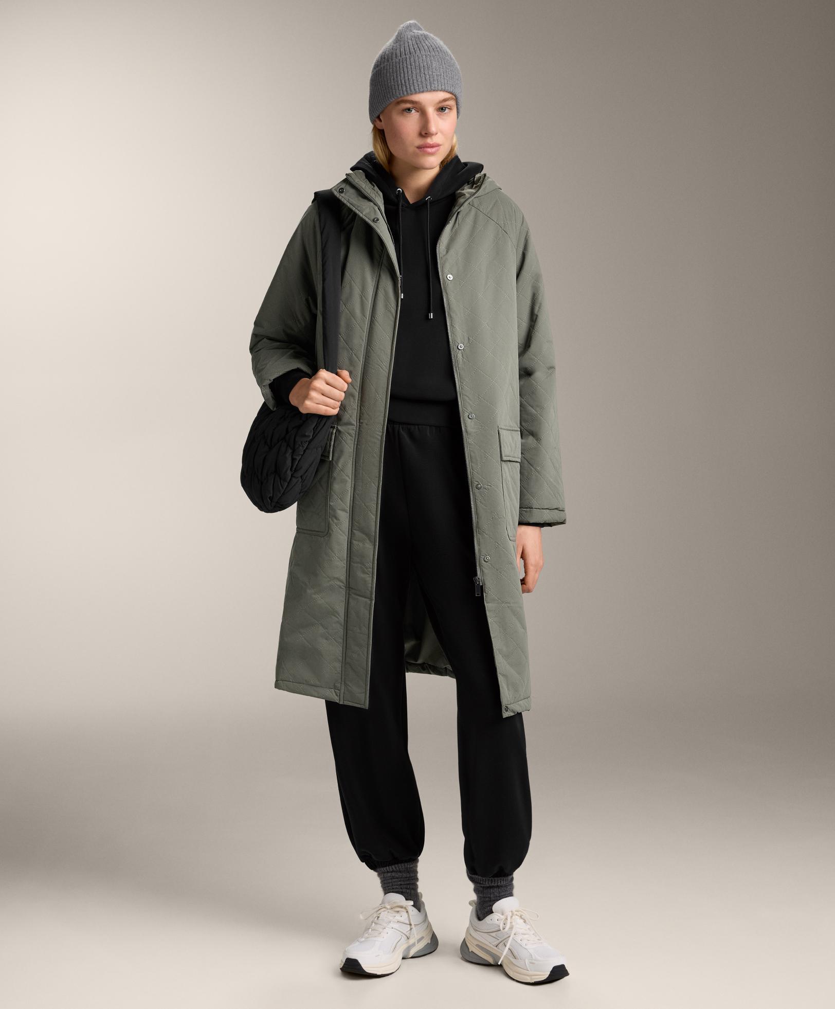 Total look 1+2 layer black modal trousers and sweatshirt and outwear