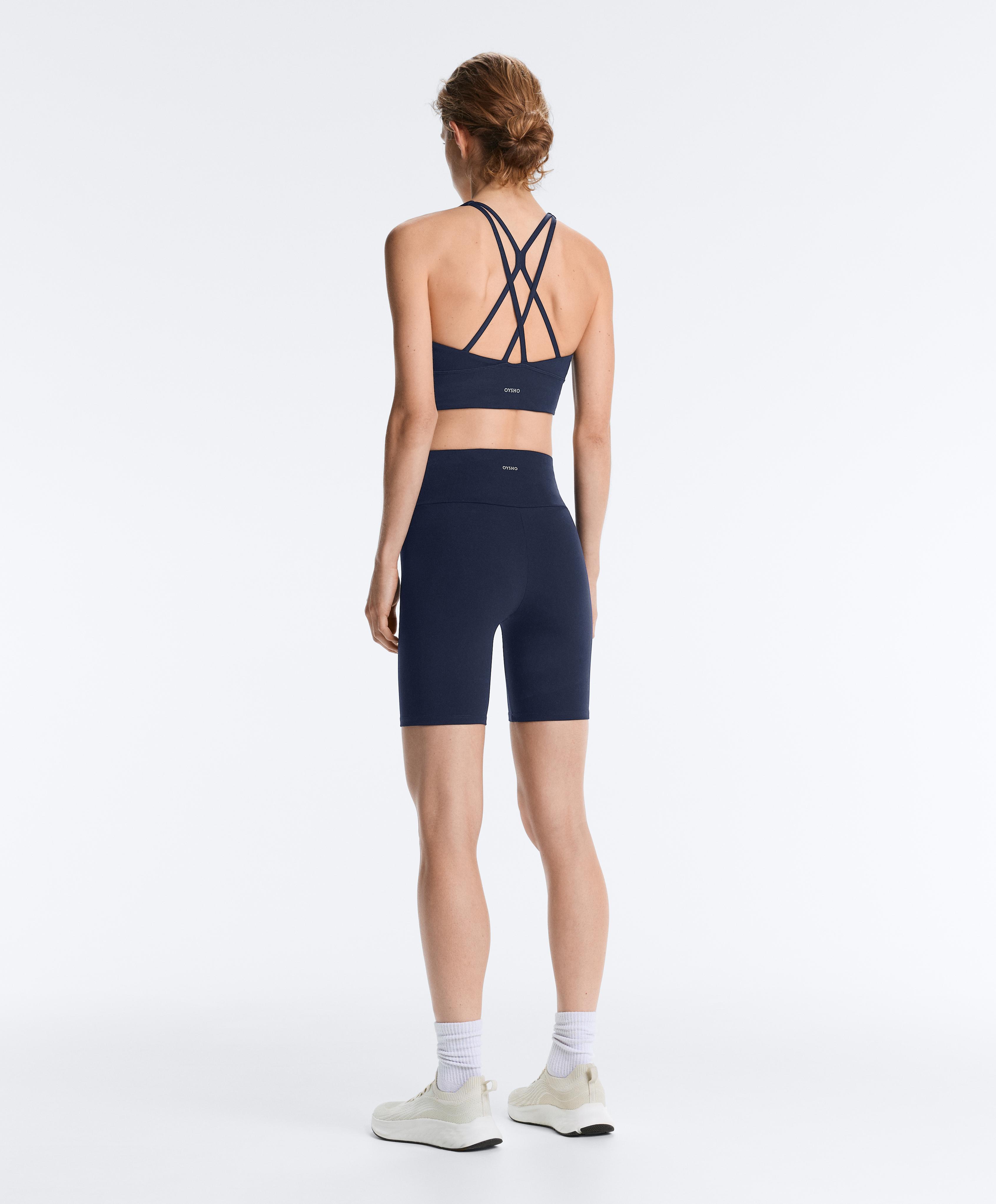 Blue 20 cm biker trousers total look