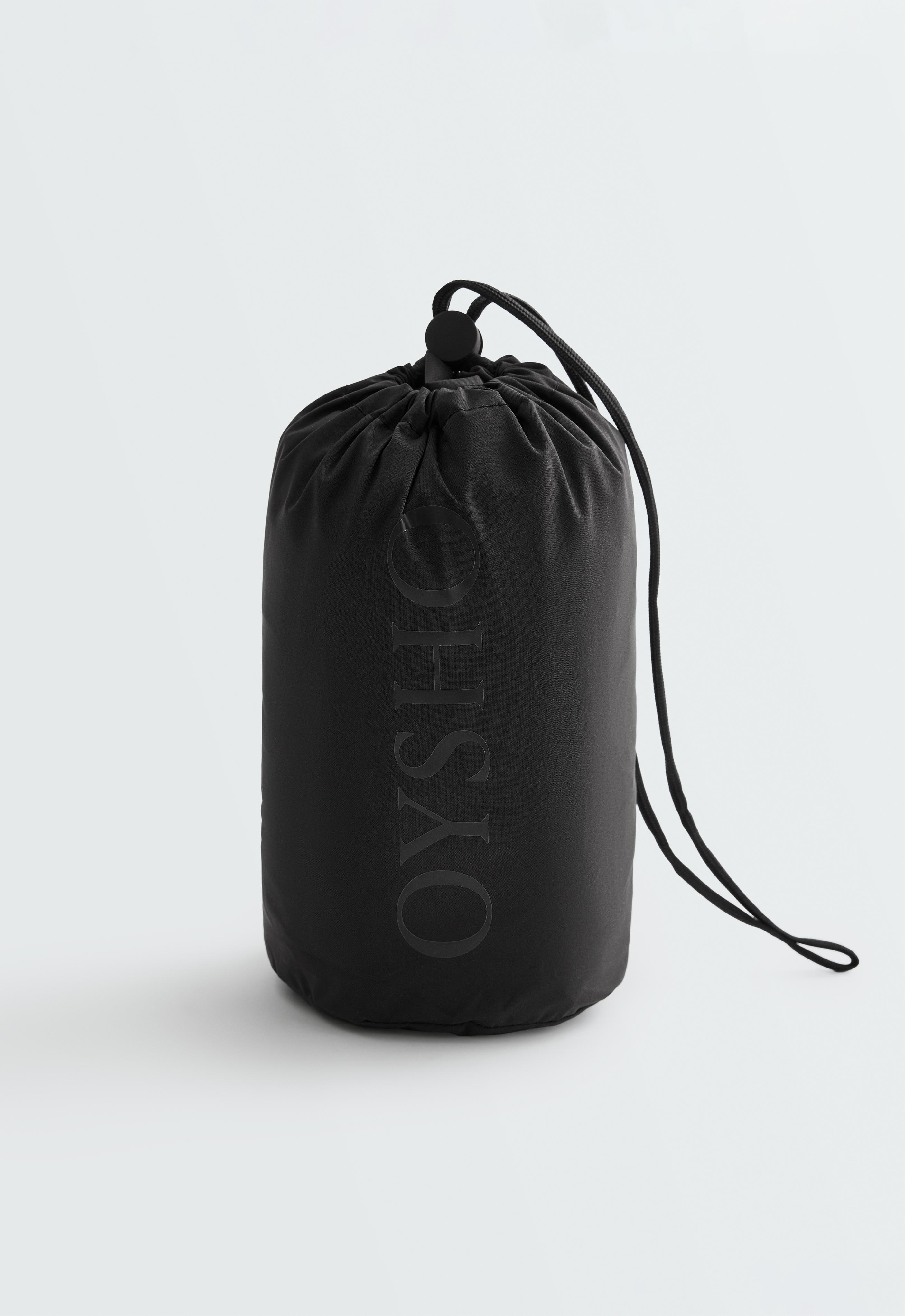 Super extra lightweight 10k packable waterproof jacket — BLACK
