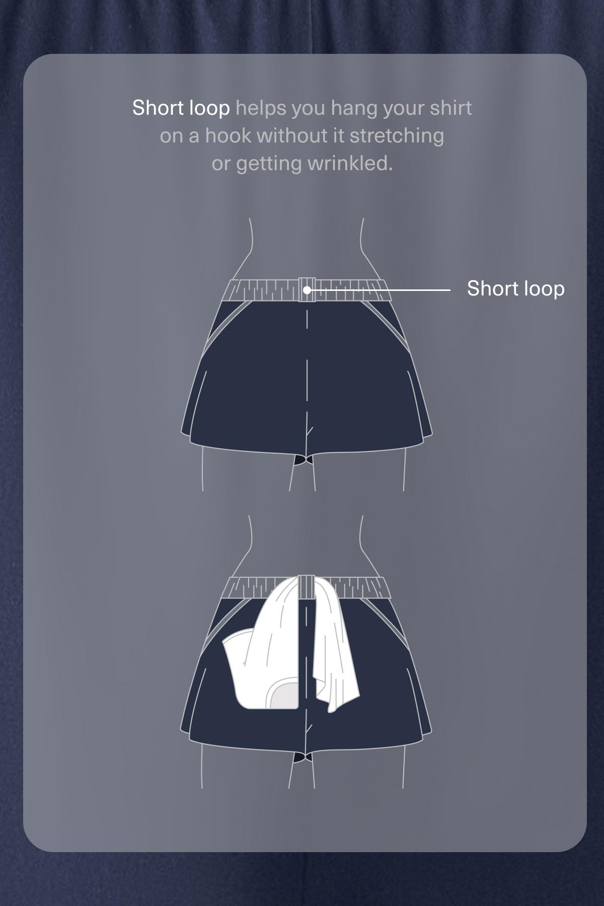 Elasticated Shorts — NAVY BLUE