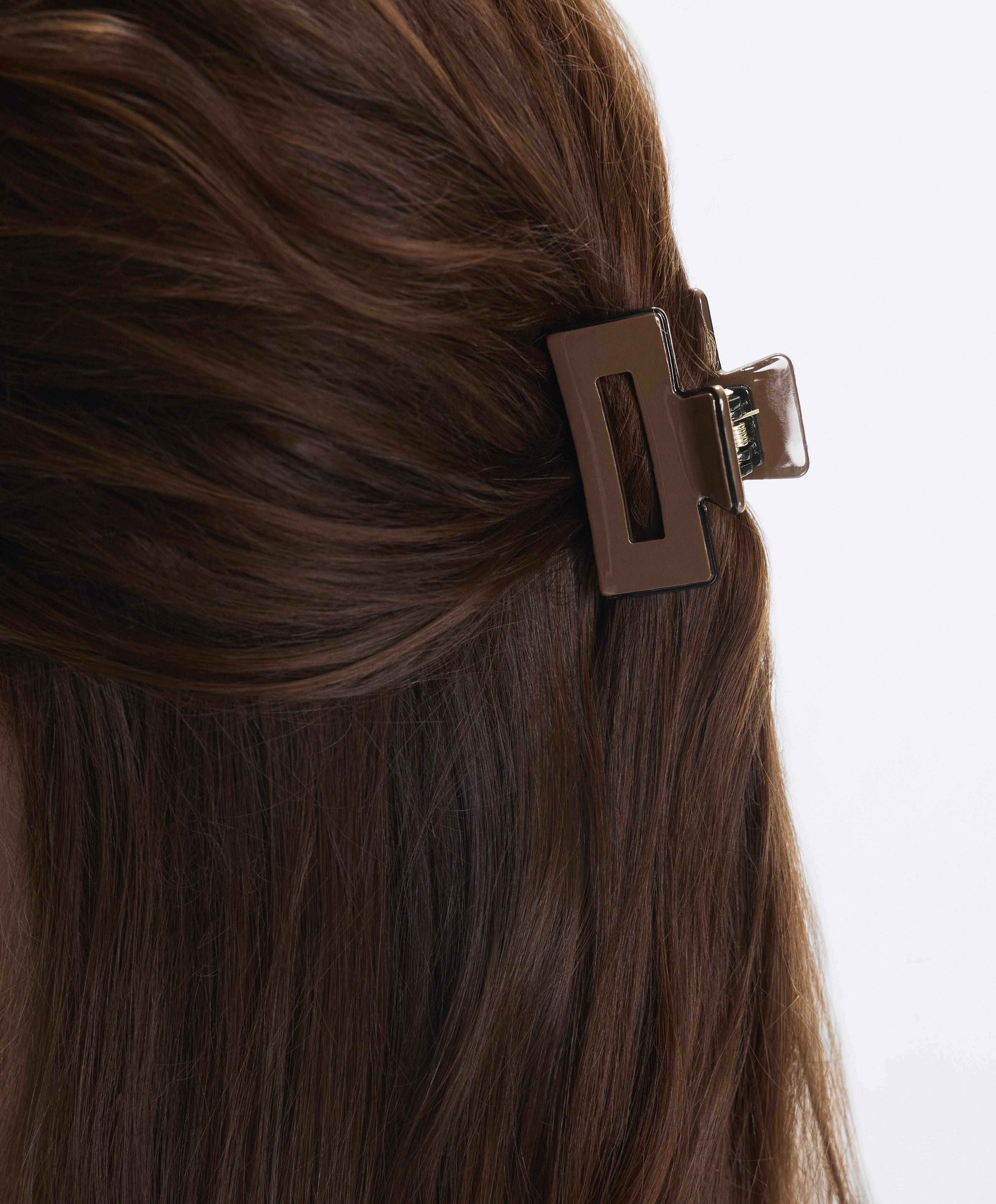 2 square piping hair claws — COPPER