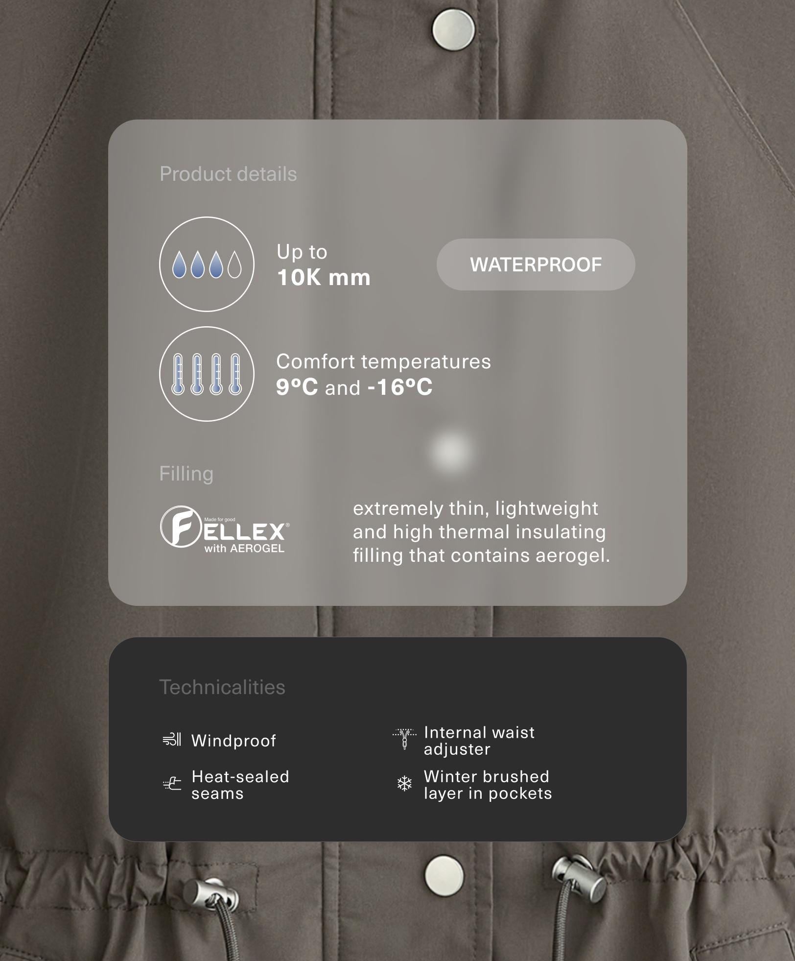 FELLEX® AEROGEL 10k waterproof padded jacket