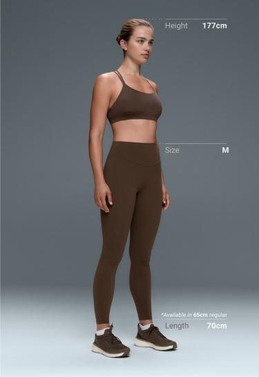 Ankle-length High rise Comfortlux leggings — DARK BROWN 5