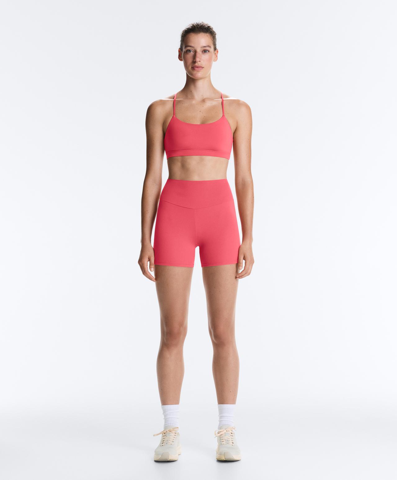 Hot pants high rise Comfortlux 10 cm — WASHED RED