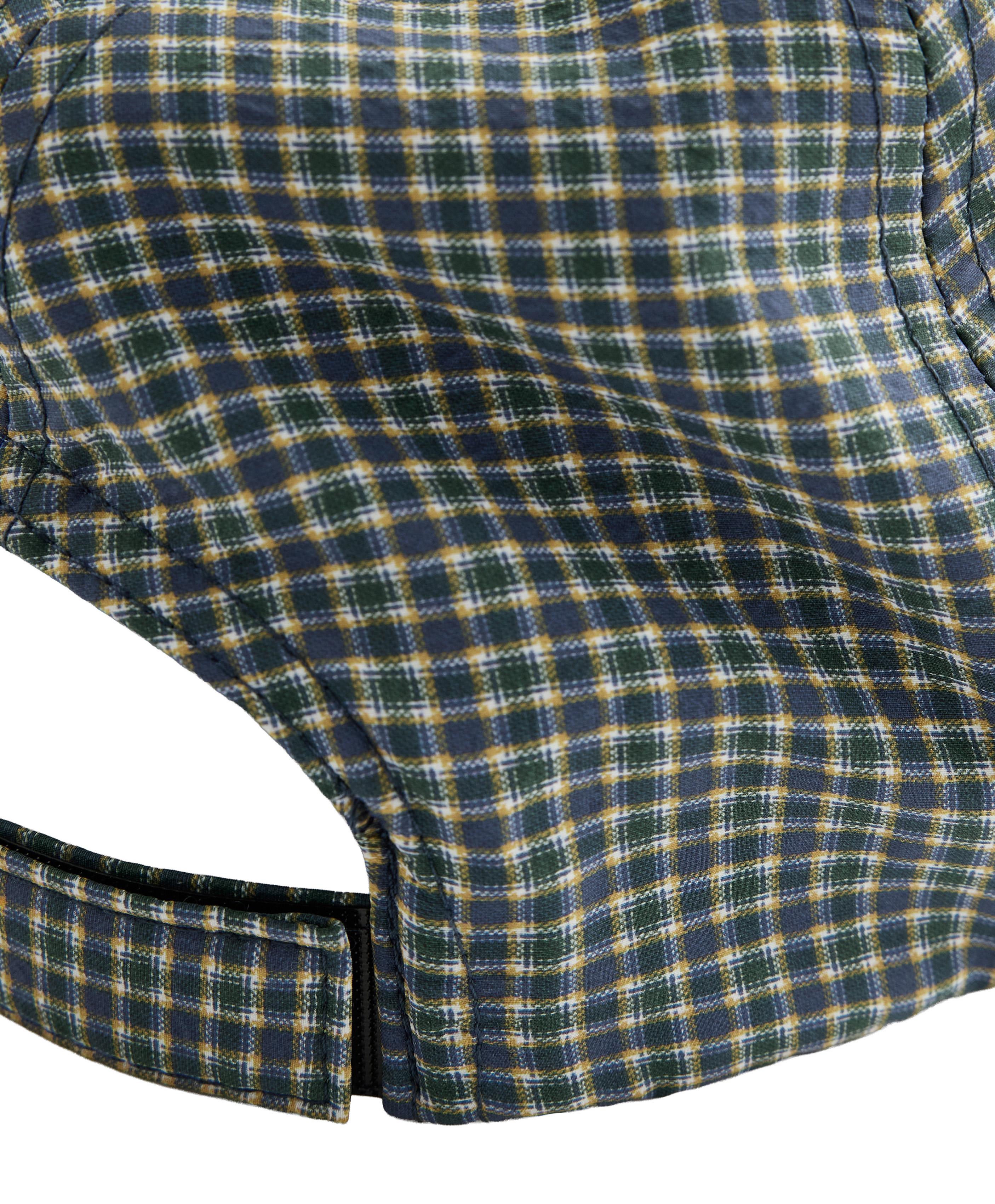 Checked print cap — BRIGHT LAVENDER