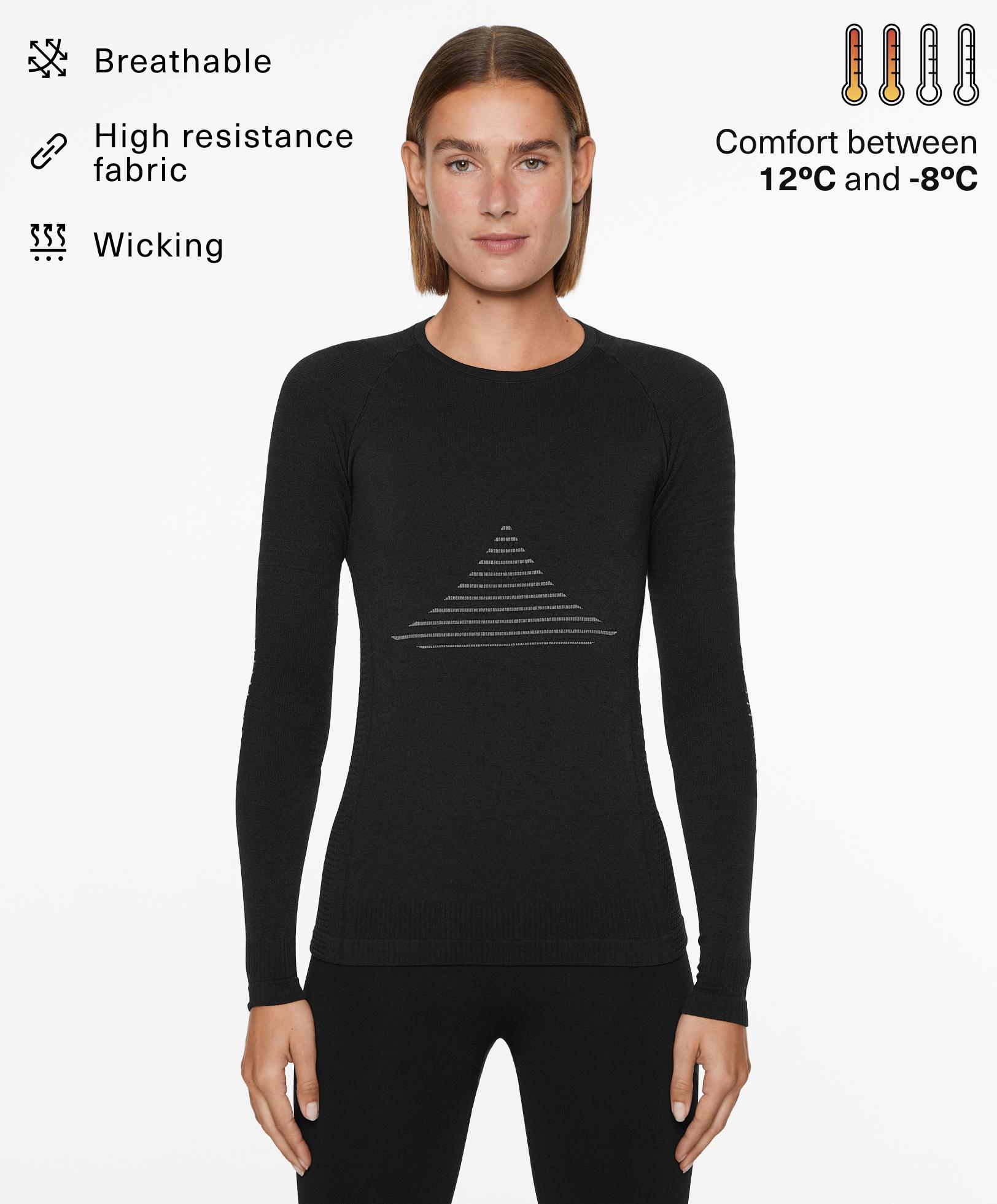 Base layers long-sleeved jacquard T-shirt