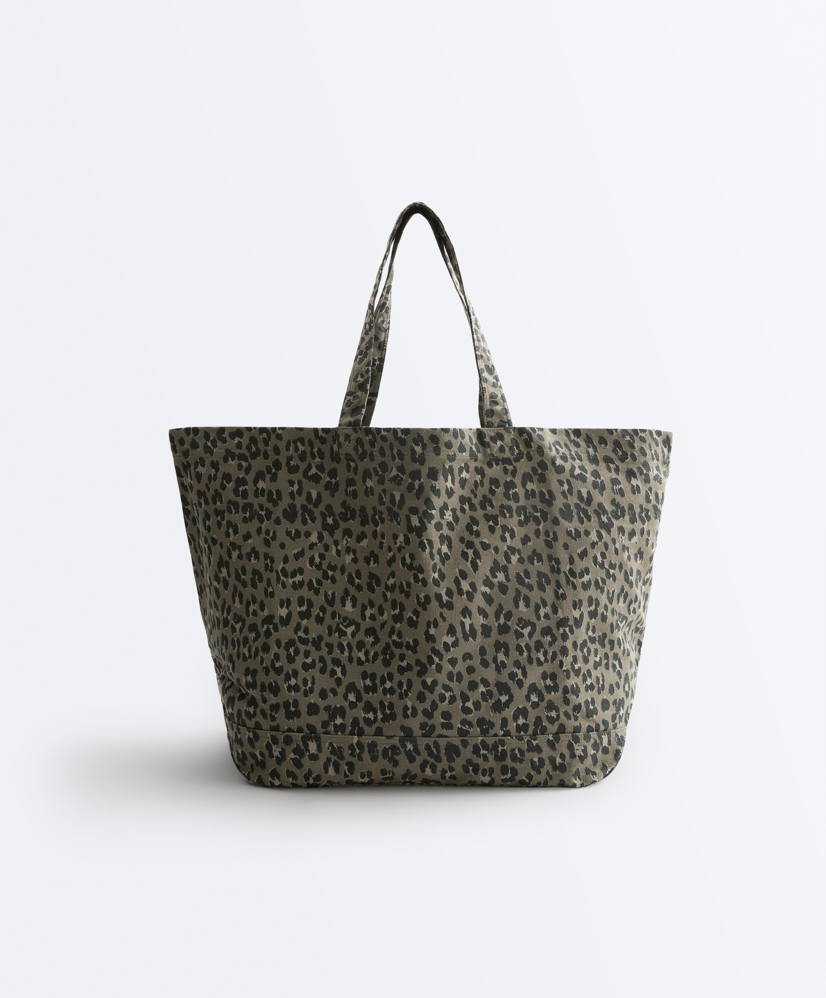 Bolso shopper estampado leopardo