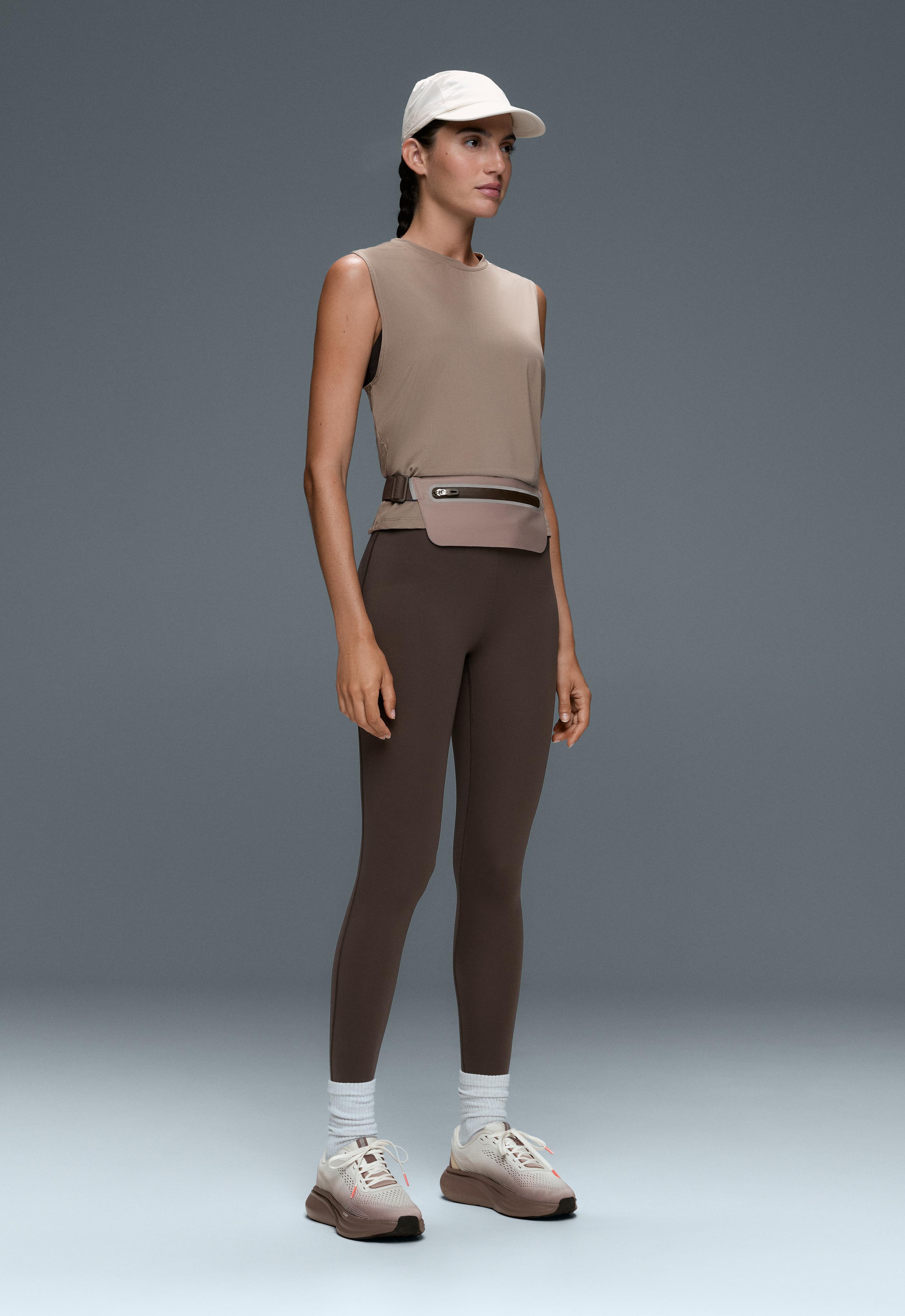 Technical Sleeveless T-shirt — MINK GREY