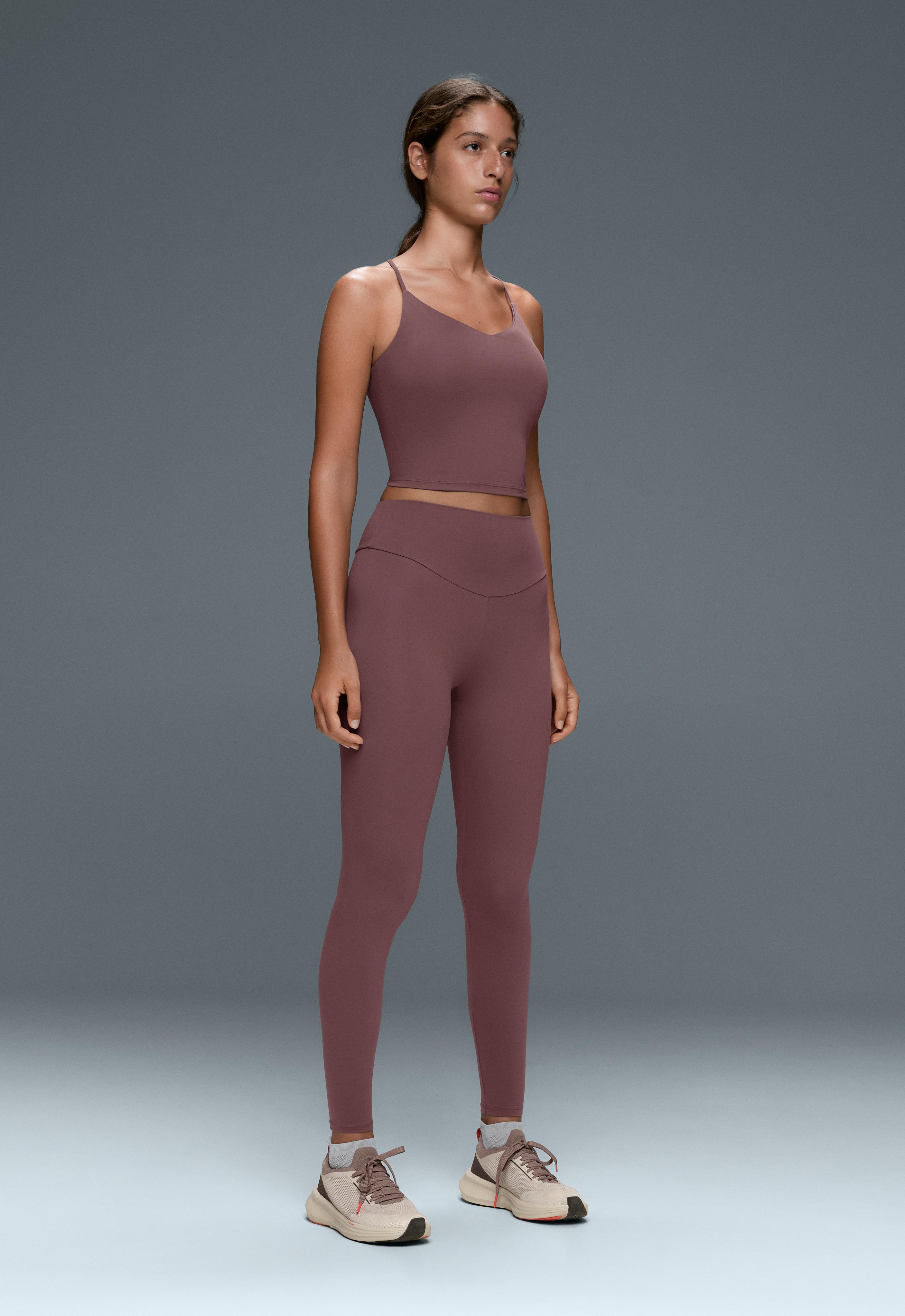 Comfortlux tank top with adjustable straps — MAUVE-TAUPE