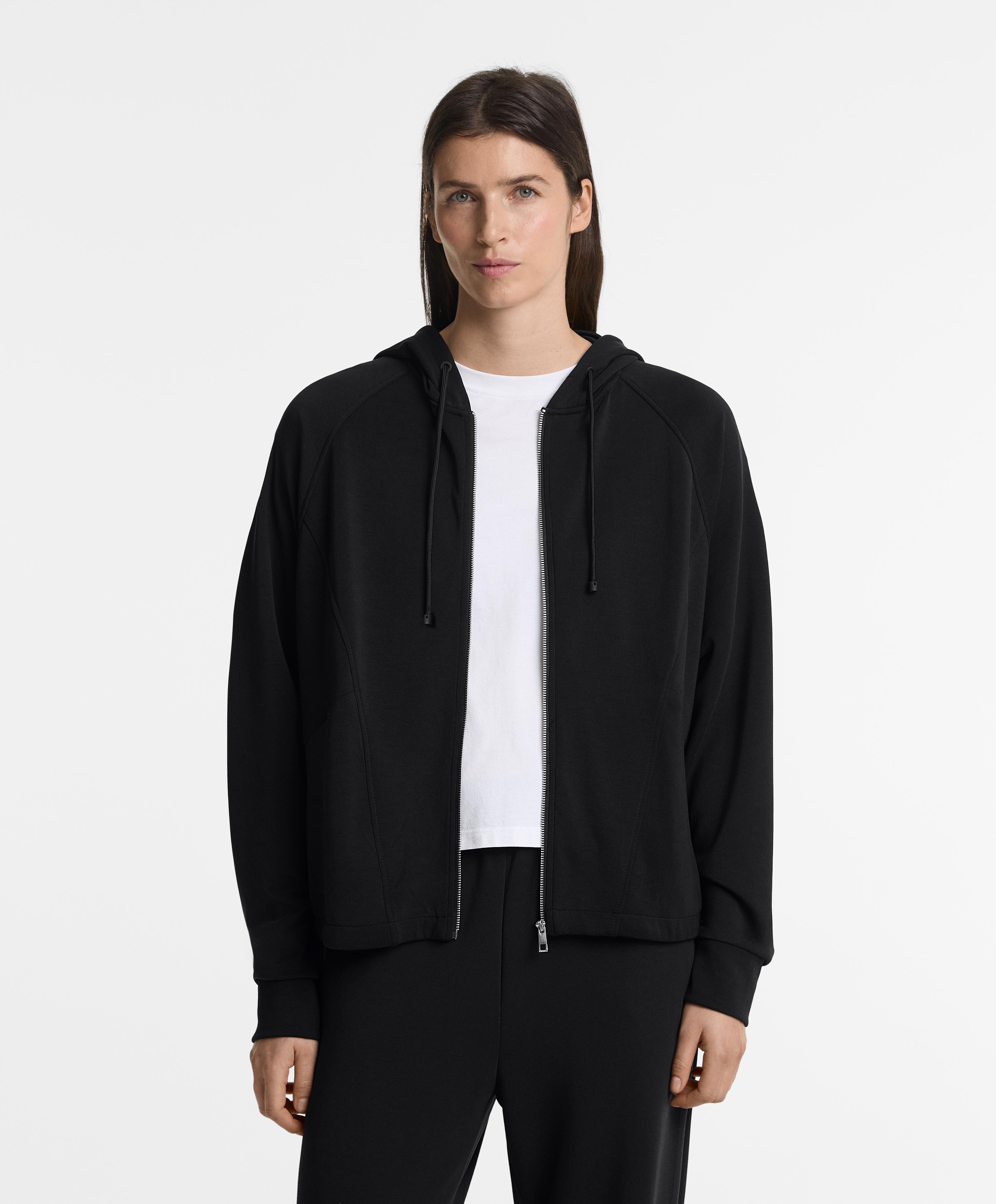 Boxy-Kapuzenjacke mit Modal Boxy-Kapuzenjacke mit Modal