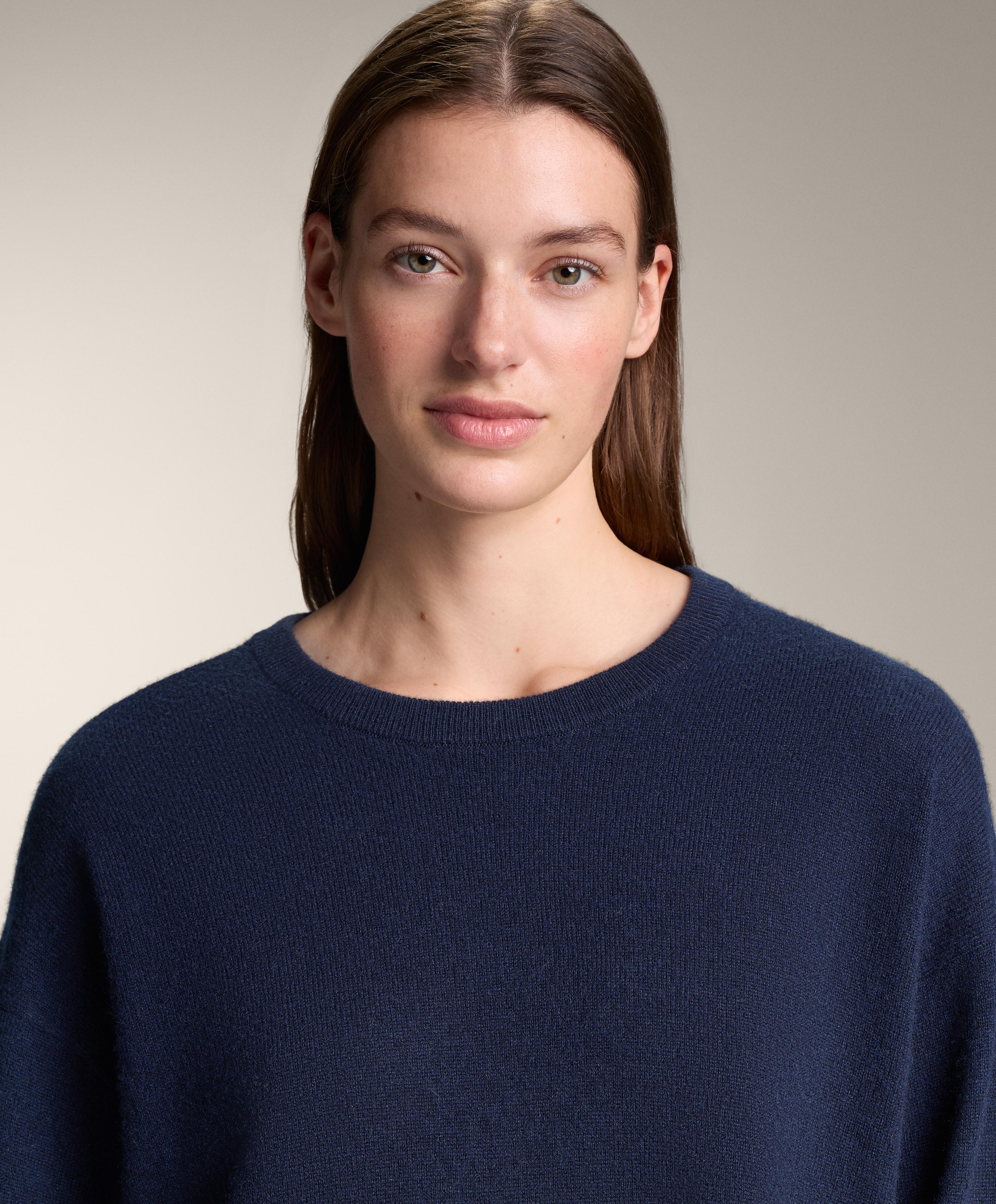 Camisola de malha 100% caxemira gola redonda - Saldos Camisola de malha 100% caxemira gola redonda - Saldos