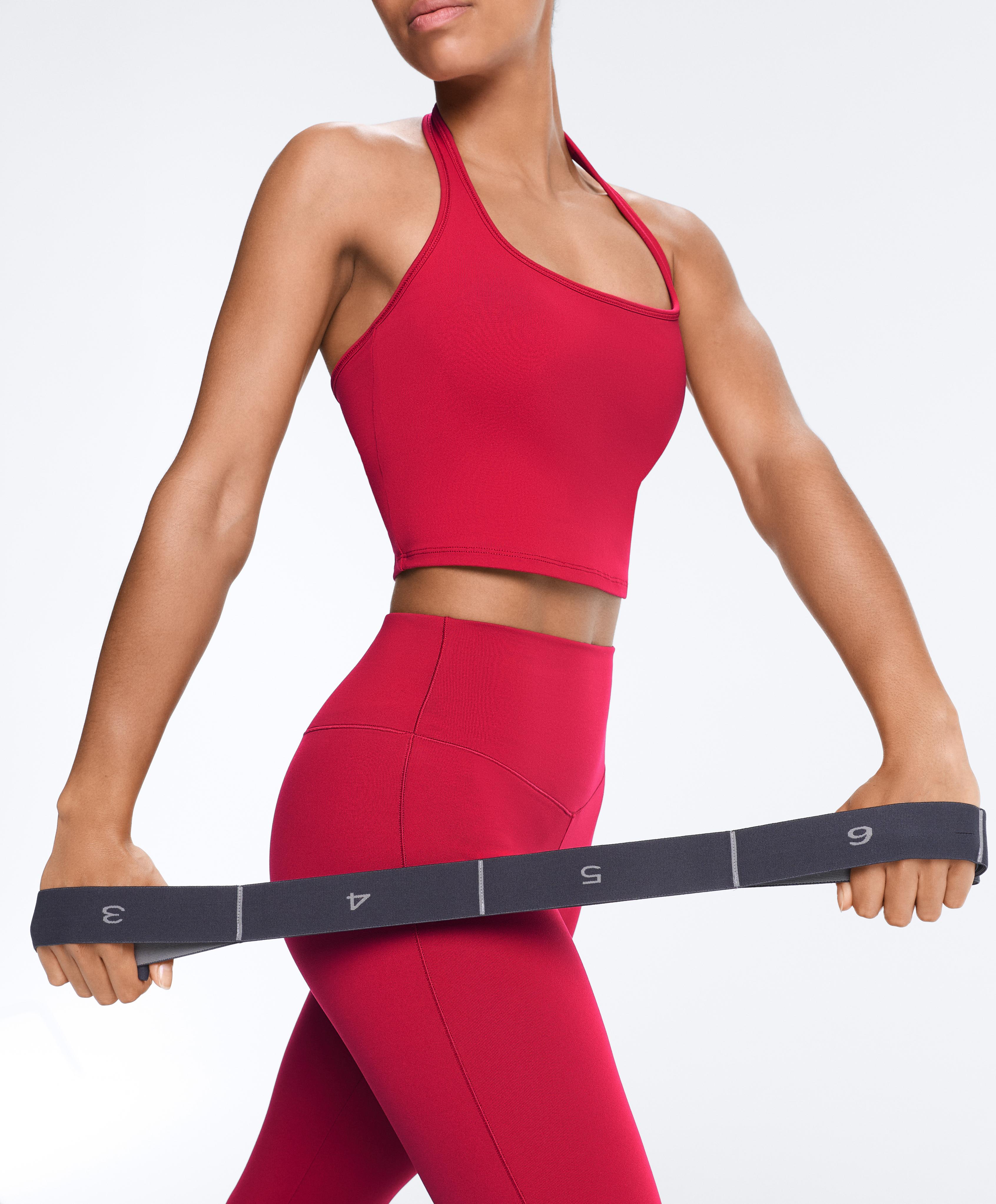 Evermove high-rise ankle-length leggings — RED