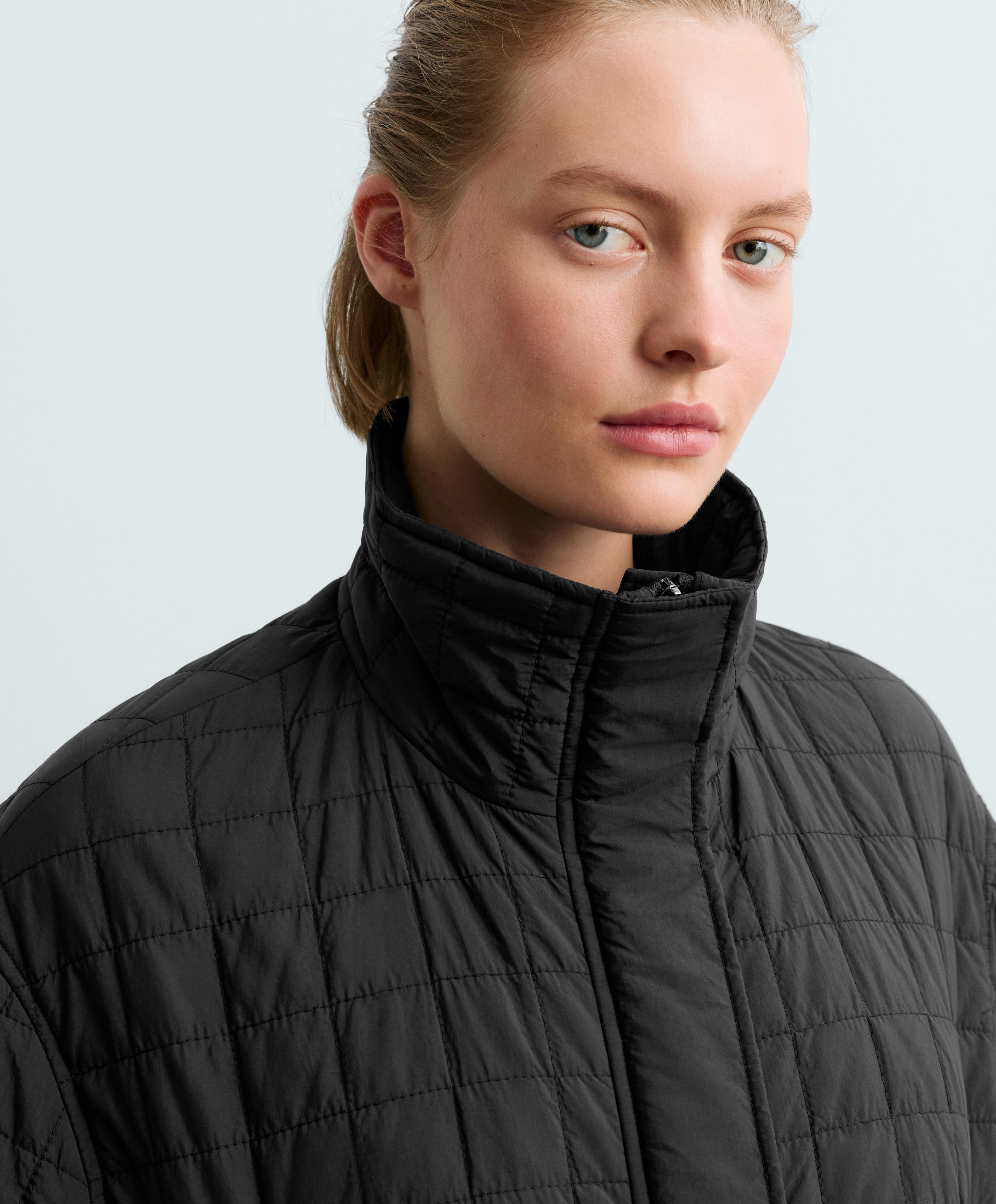 Short FELLEX® AEROGEL padded jacket — BLACK