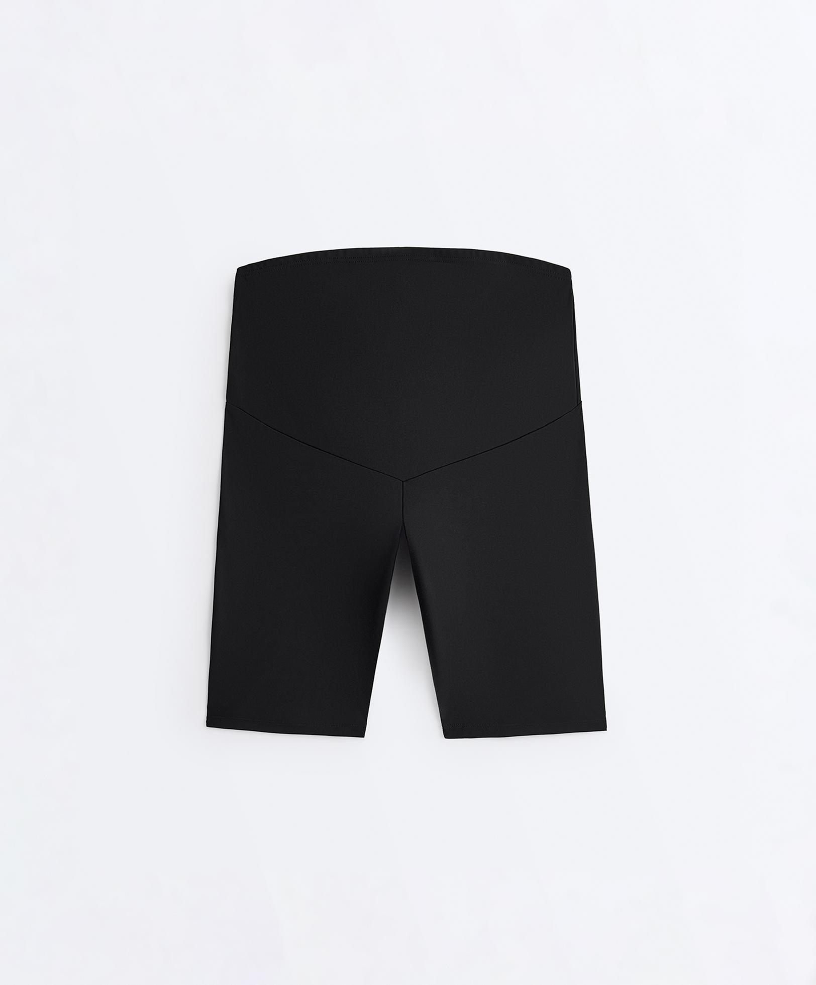 Maternity Comfortlux 20cm cycle leggings — BLACK