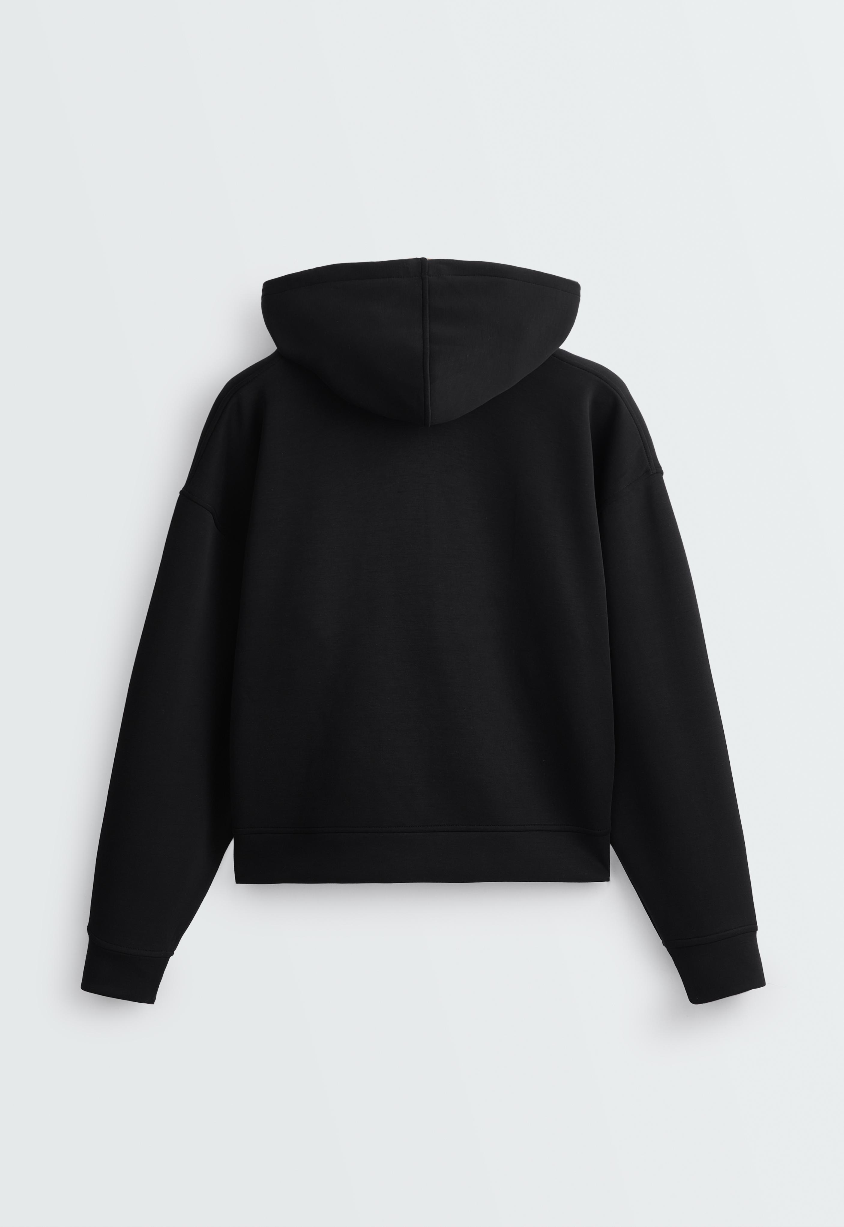 Boxy sweatshirt with brushed modal Boxy sweatshirt with brushed modal