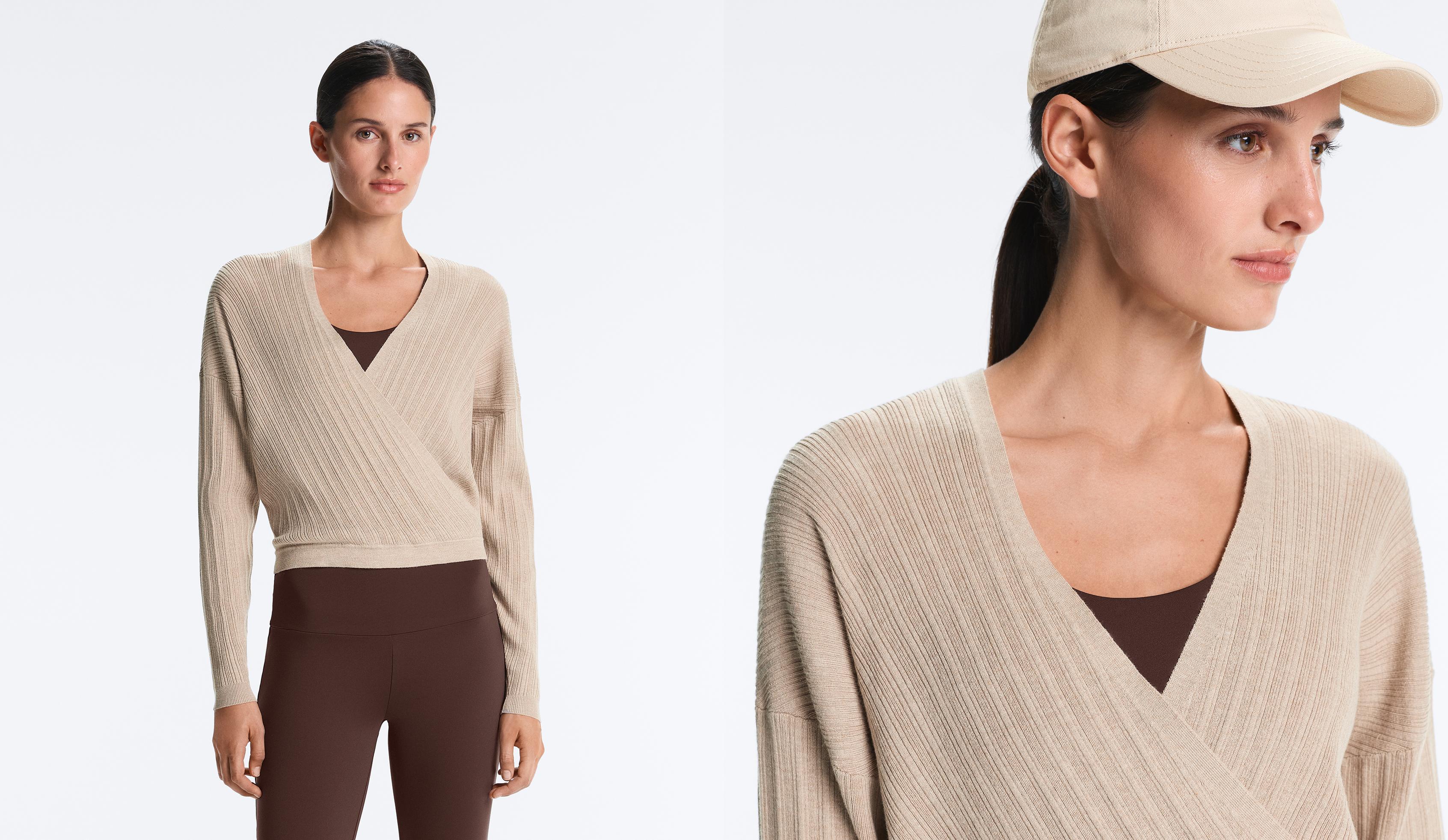 Crossed rib knit jumper — SANDY