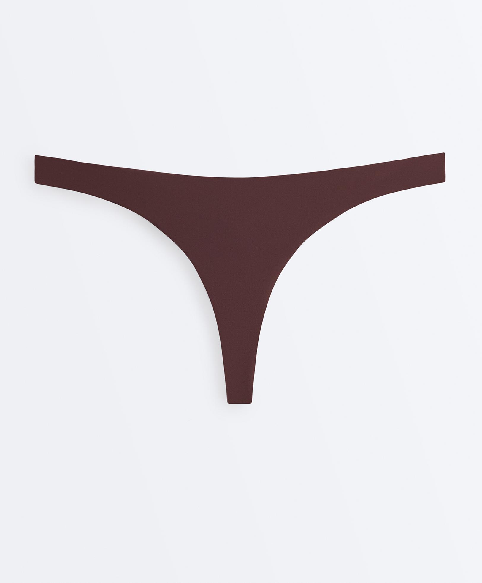 Thong bikini bottoms — CHOCOLATE