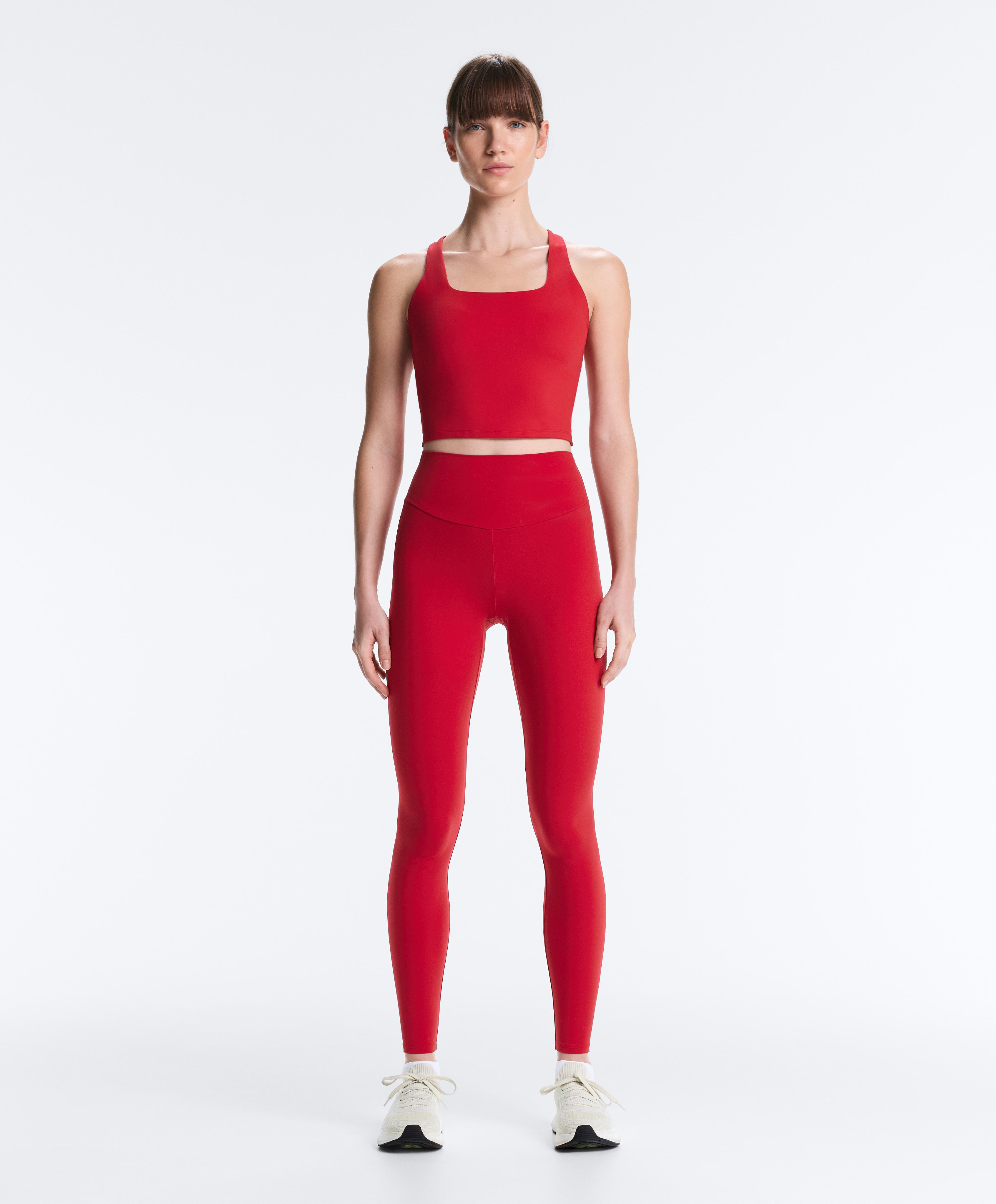 Comfortlux crossover back tank top — BRIGHT RED