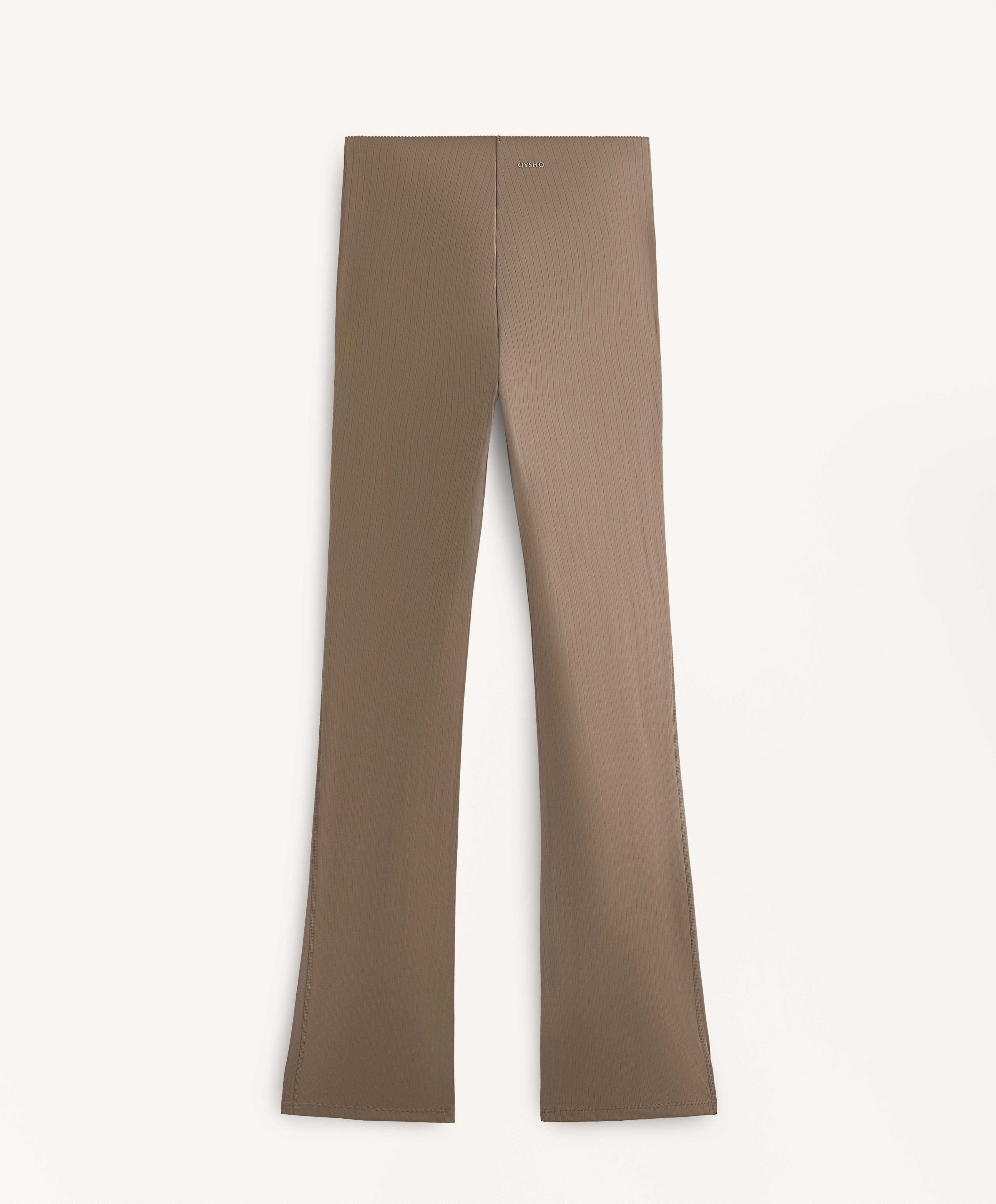 Pantalon flare high rise Compressive core control blocs rayures Pantalon flare high rise Compressive core control blocs rayures