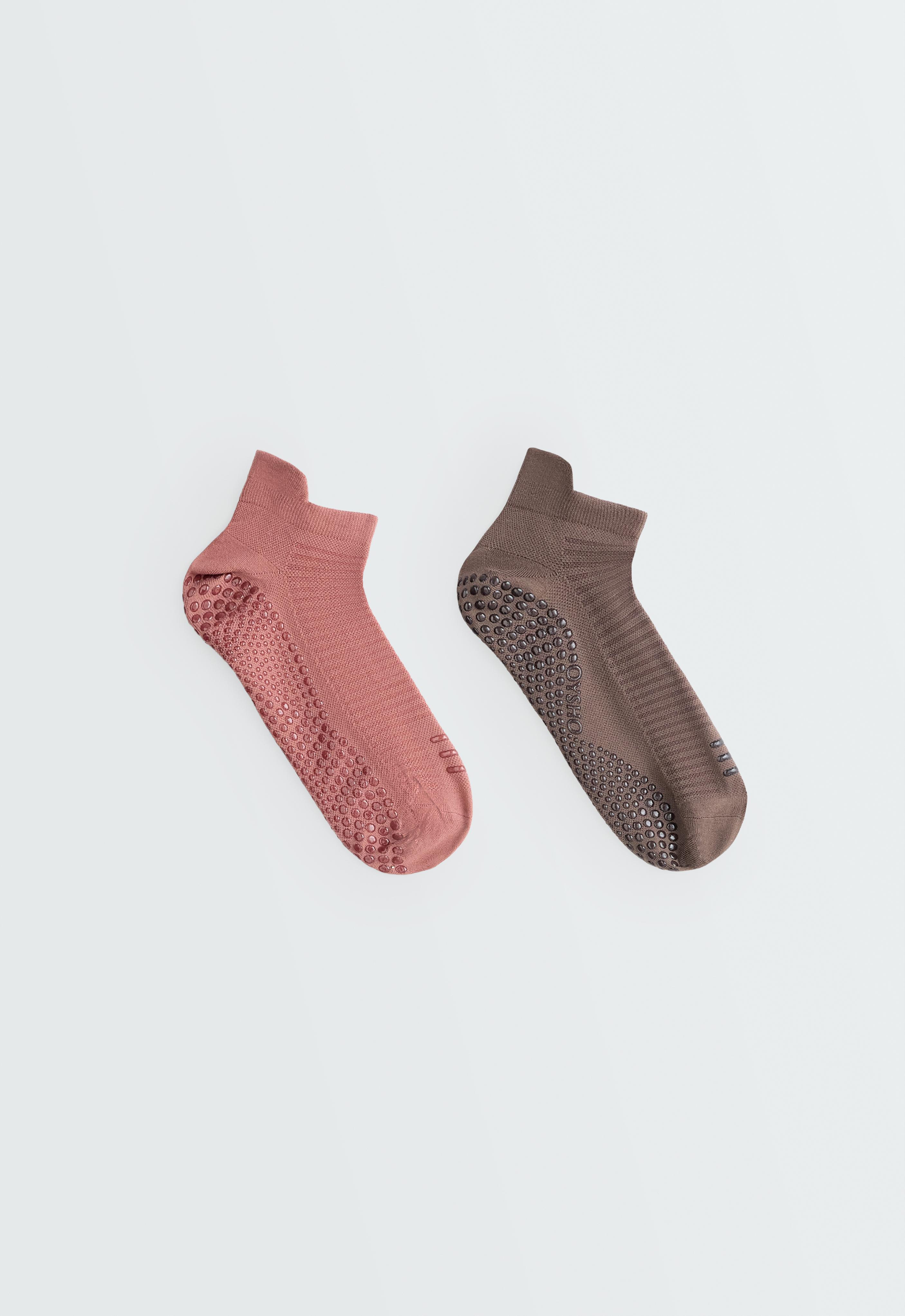 2 pairs of polyamide blend yoga and Pilates sneaker socks 2 pairs of polyamide blend yoga and Pilates sneaker socks