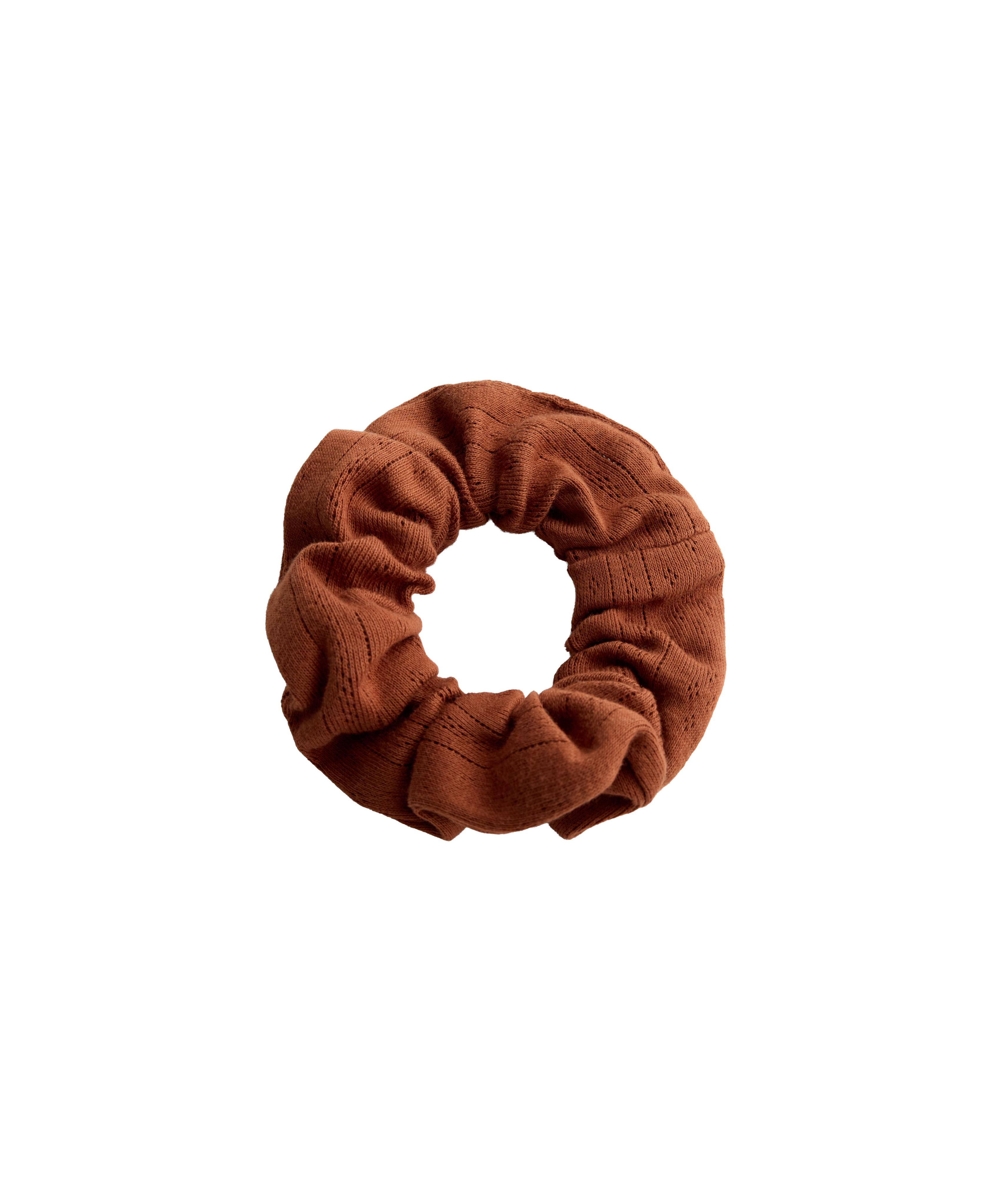 2 pack 100% cotton scrunchies — BURNT ORANGE