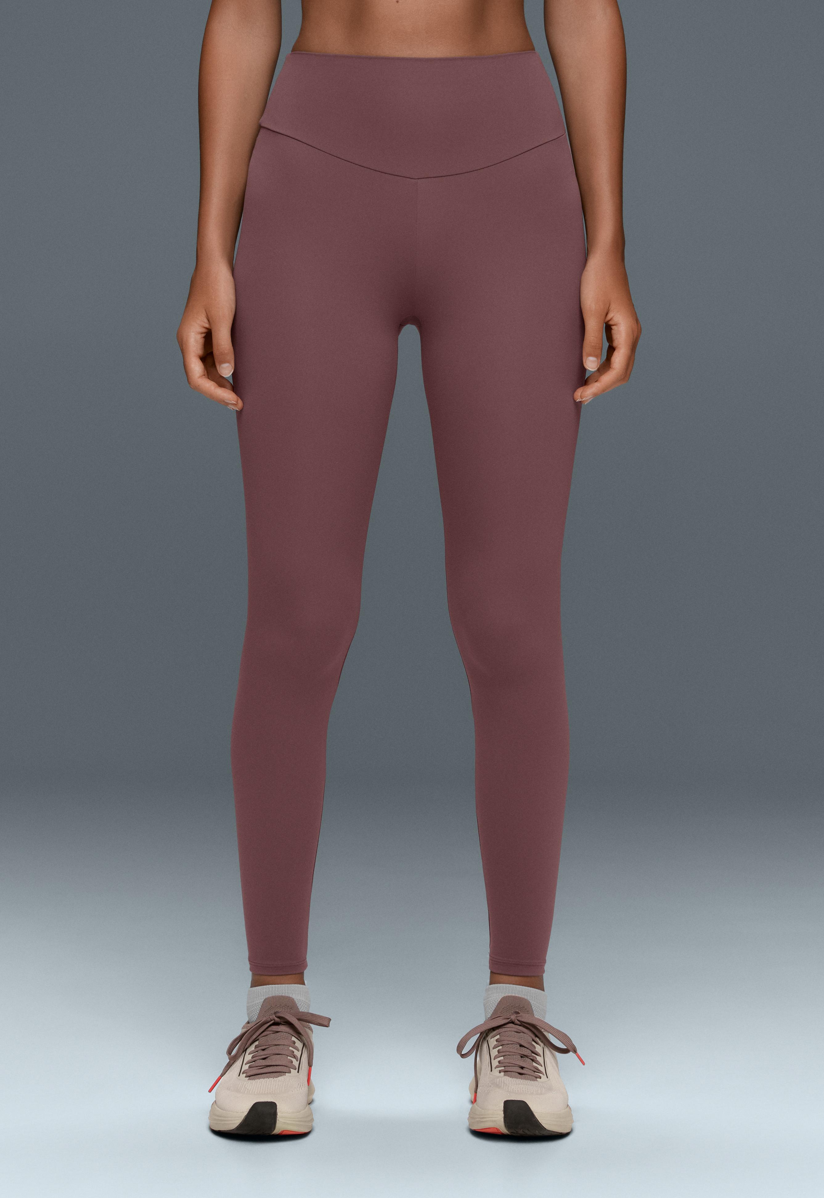 Comfortlux high-waisted ankle-length leggings — MAUVE-TAUPE
