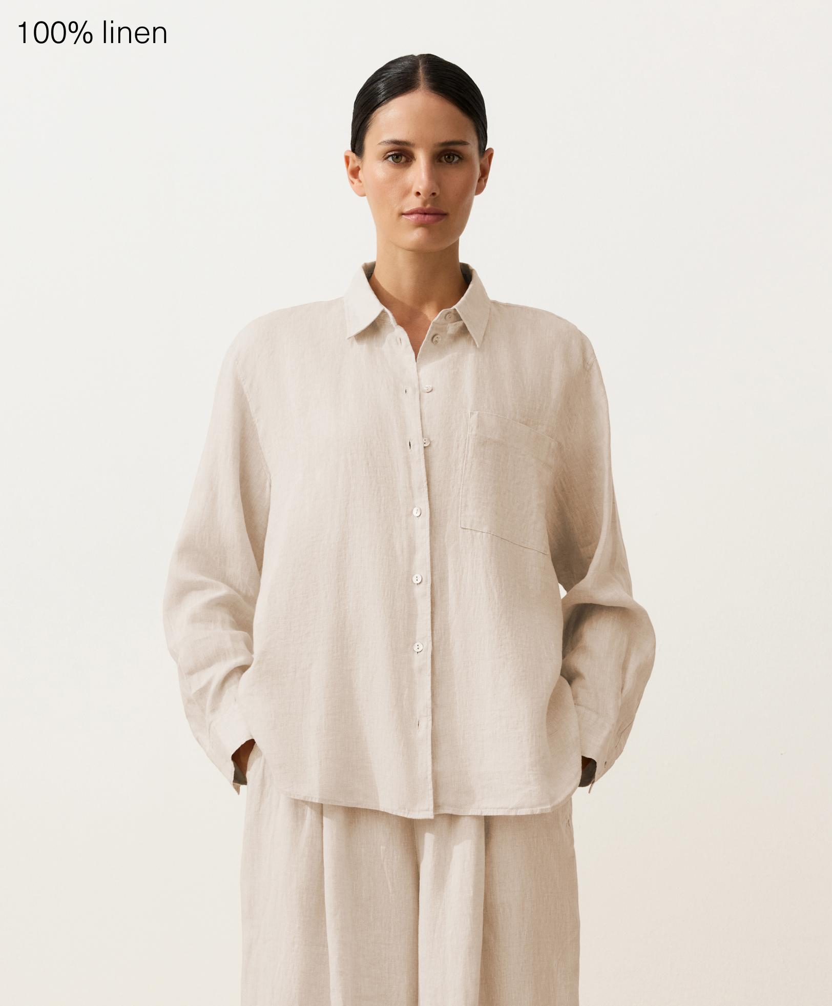 Chemise relaxed 100 % lin Chemise relaxed 100 % lin