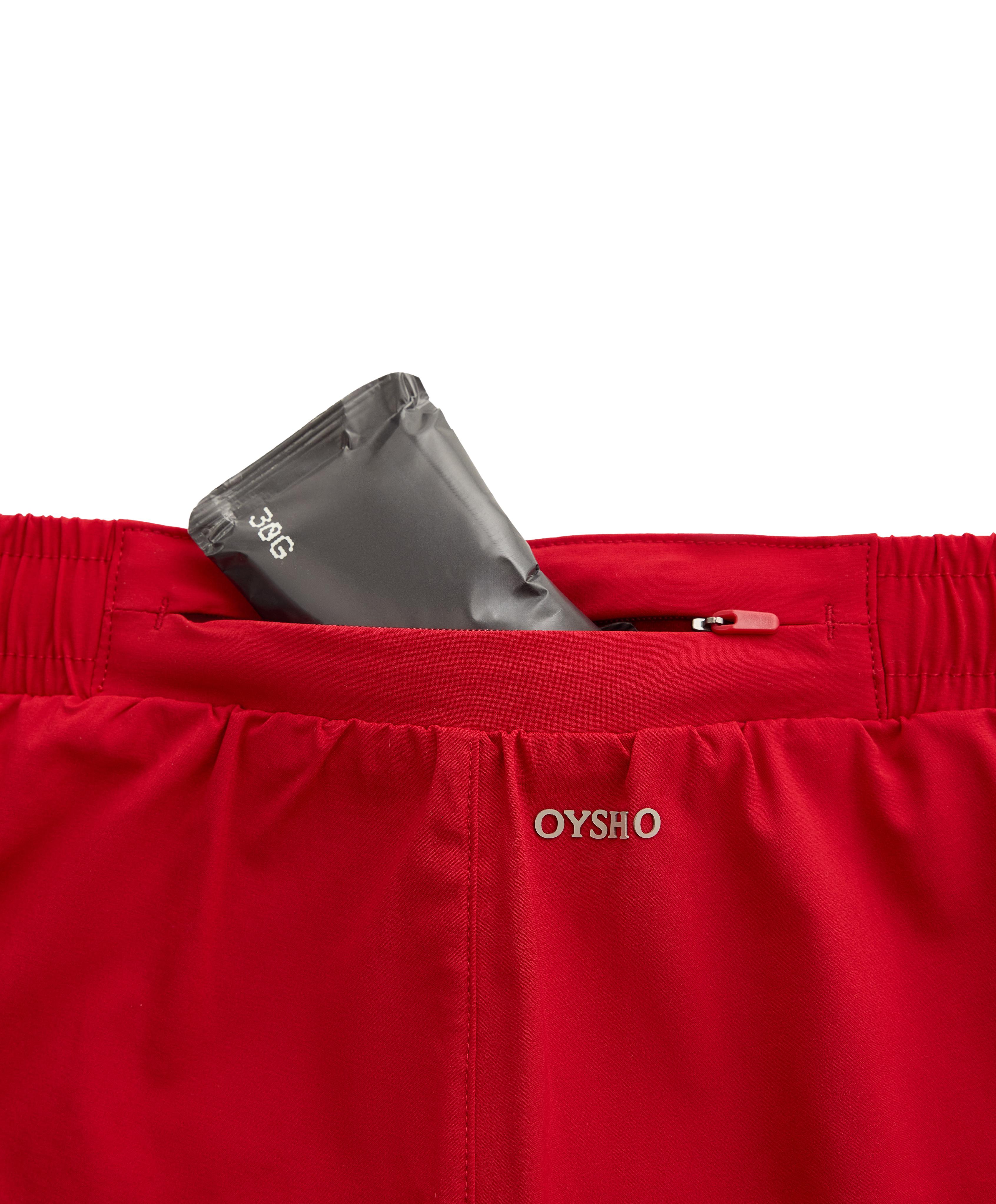 6cm low-rise technical shorts — STRONG RED