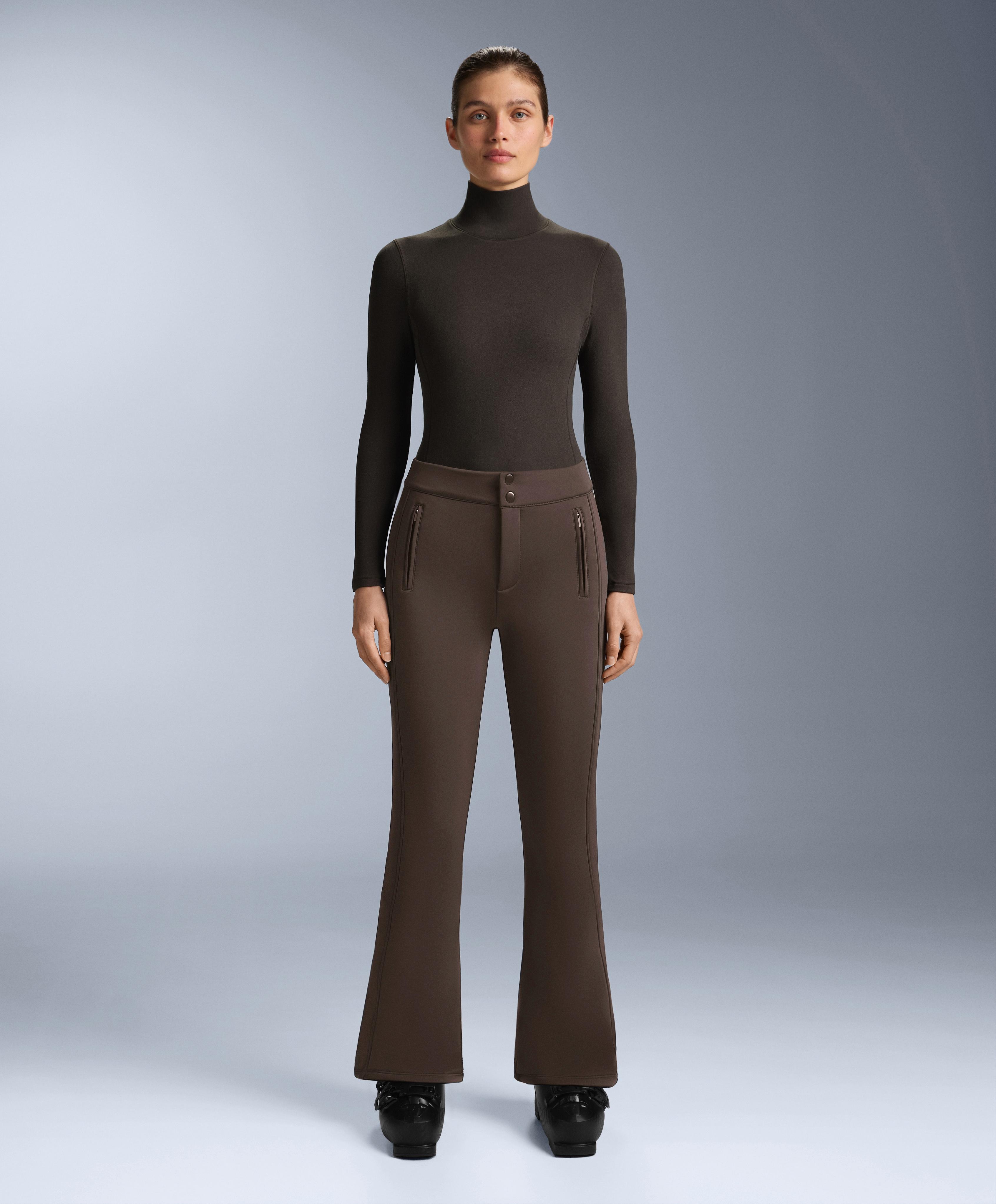 High-neck thermal base layer fleece top