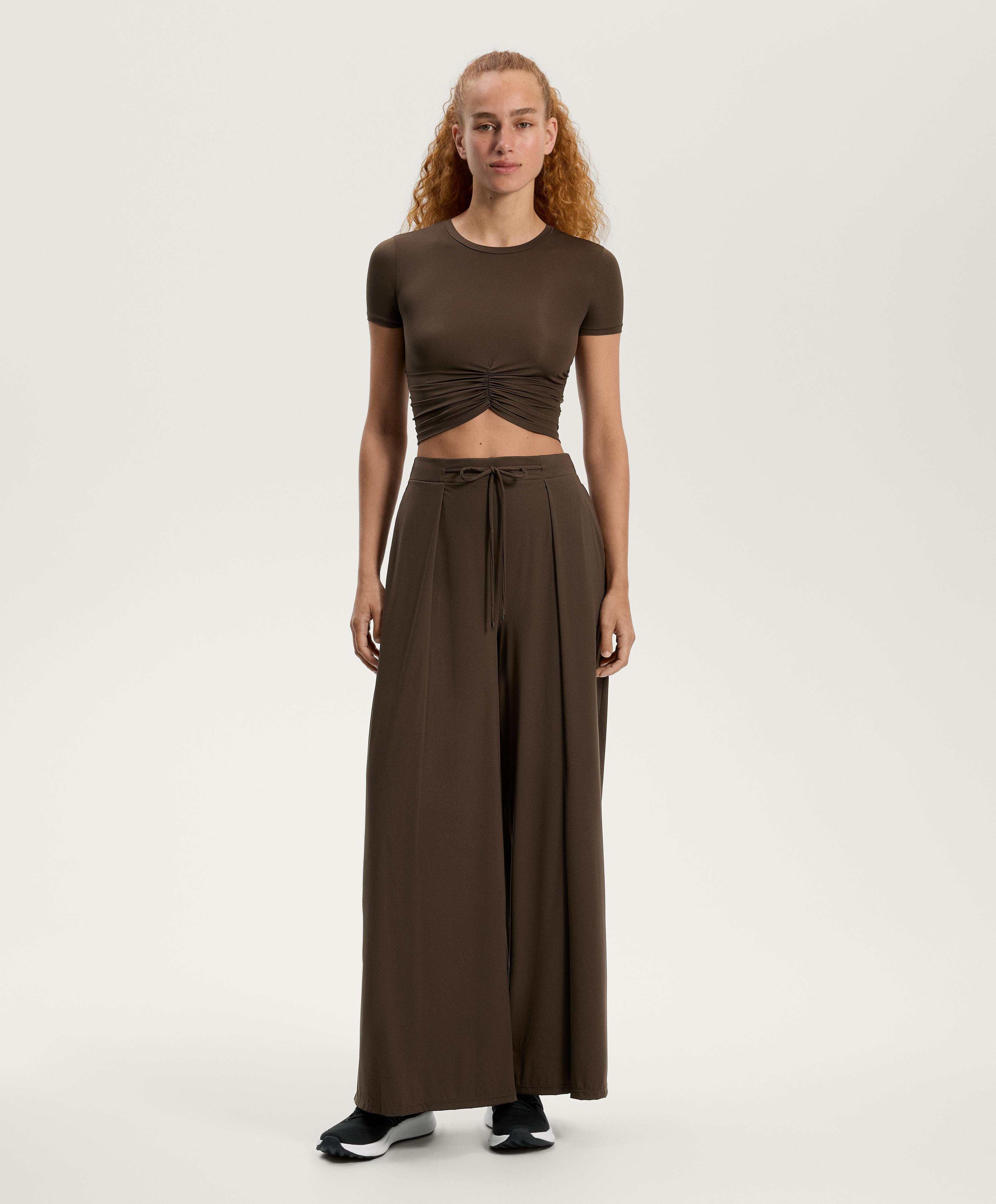 Pantalón ancho Light Touch pliegues - Rebajas