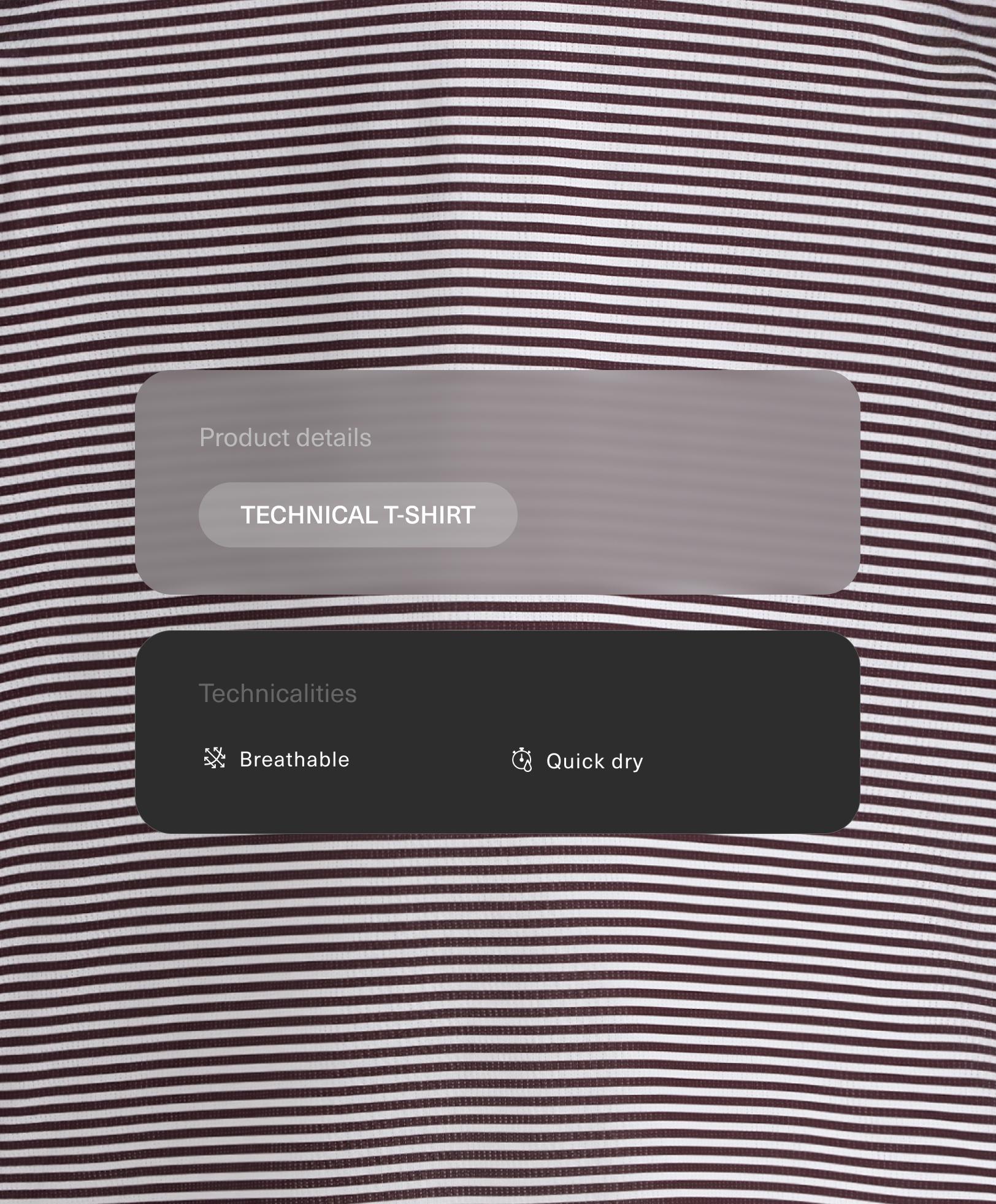 Majica od tehničke tkanine sa prugama i dugim Rukavima Majica od tehničke tkanine sa prugama i dugim Rukavima