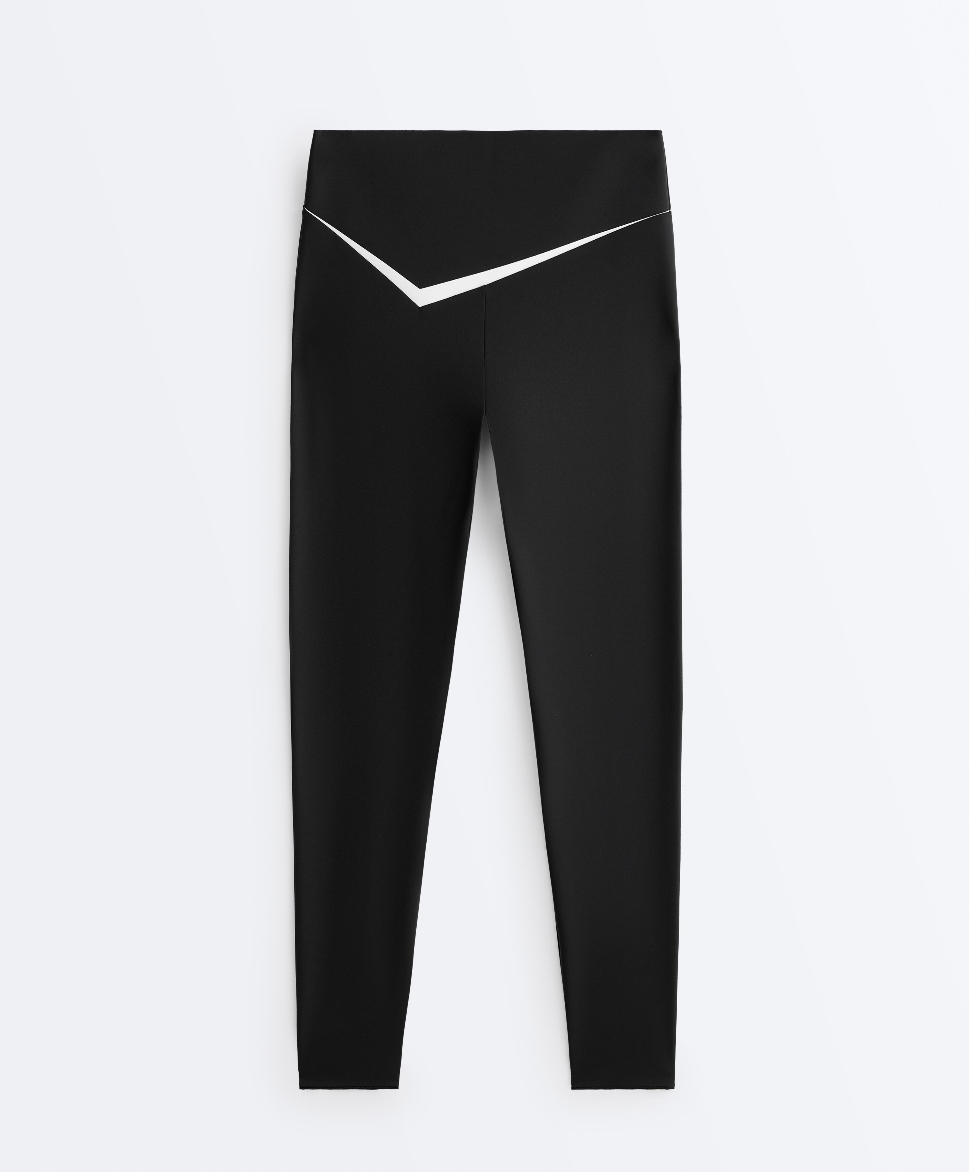 Perfect-adapt high rise ankle-length leggings with contrast detail Perfect-adapt high rise ankle-length leggings with contrast detail