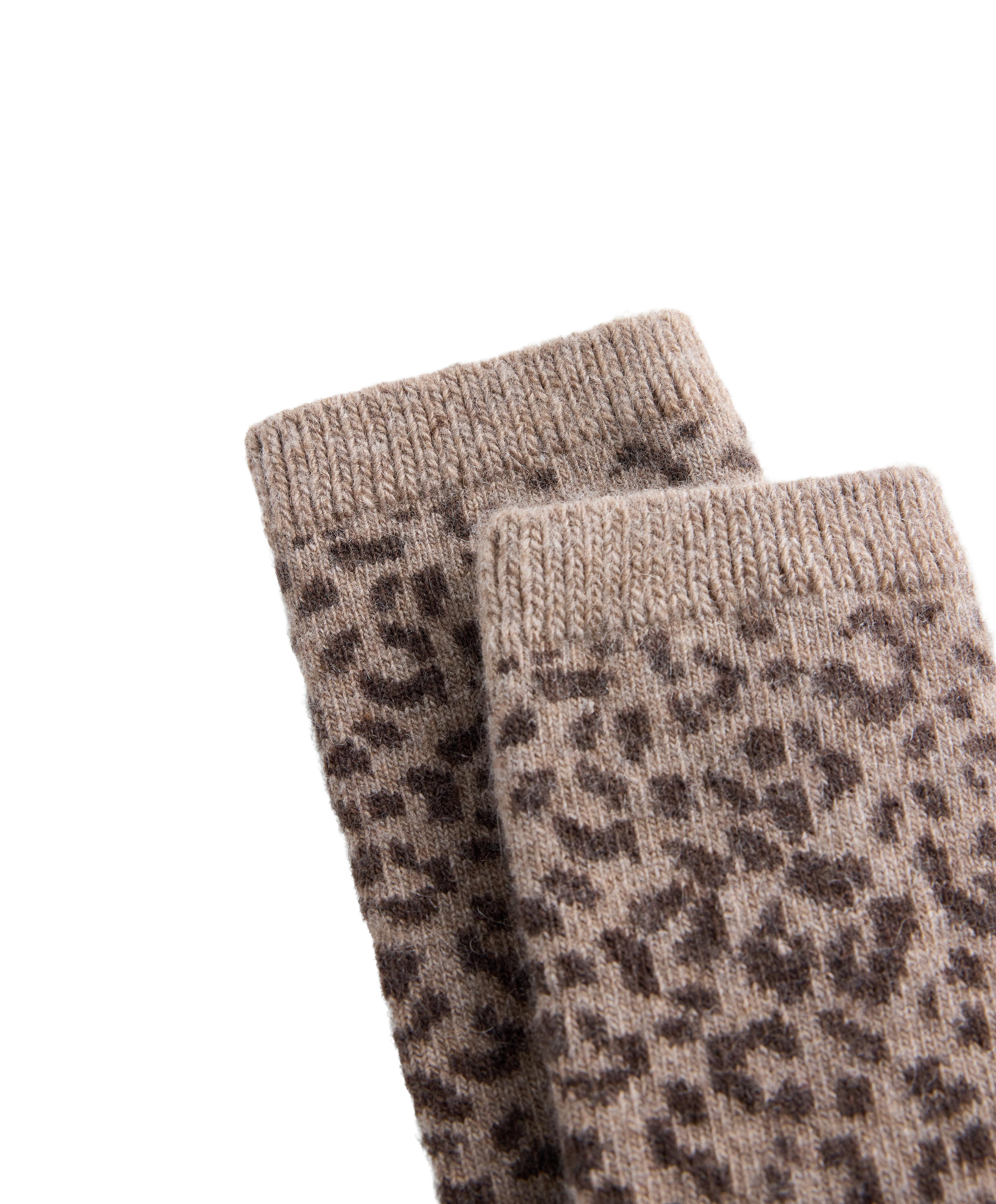 Classic socks in 19% cashmere 12% wool — TAN MELANGE