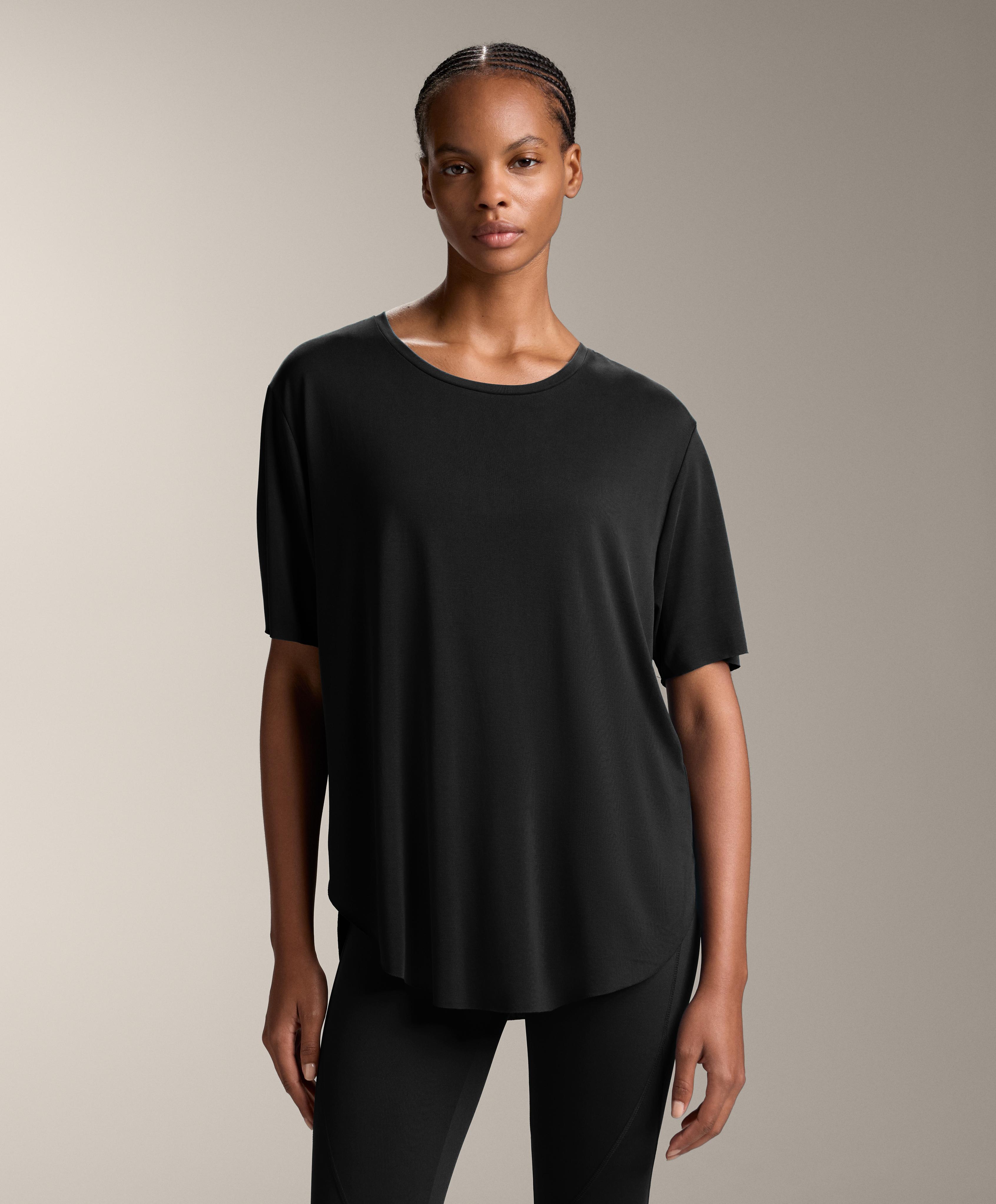 T-shirt en mélange de modal à manches courtes T-shirt en mélange de modal à manches courtes