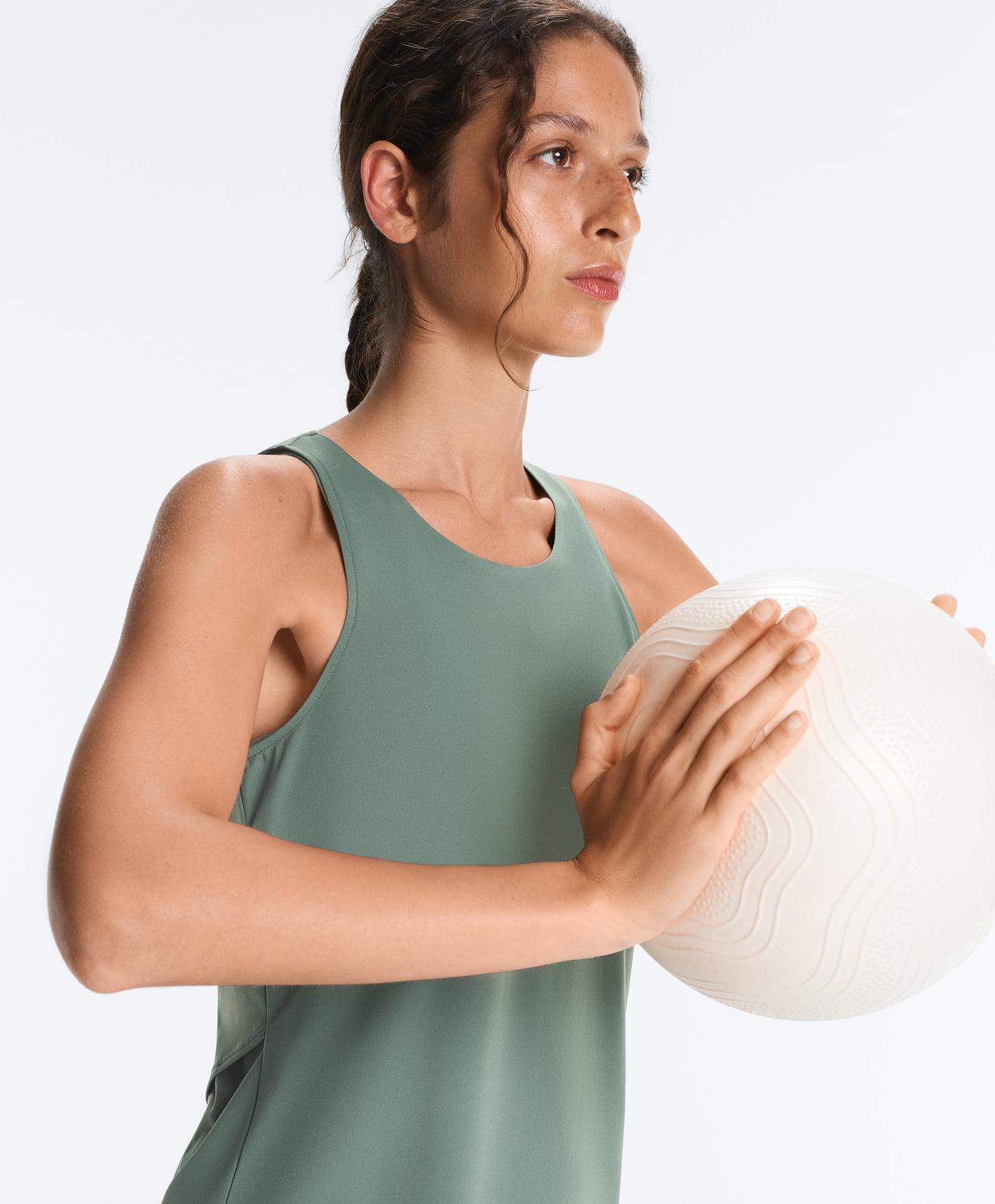Comfortlux cross-back T-shirt — GREEN