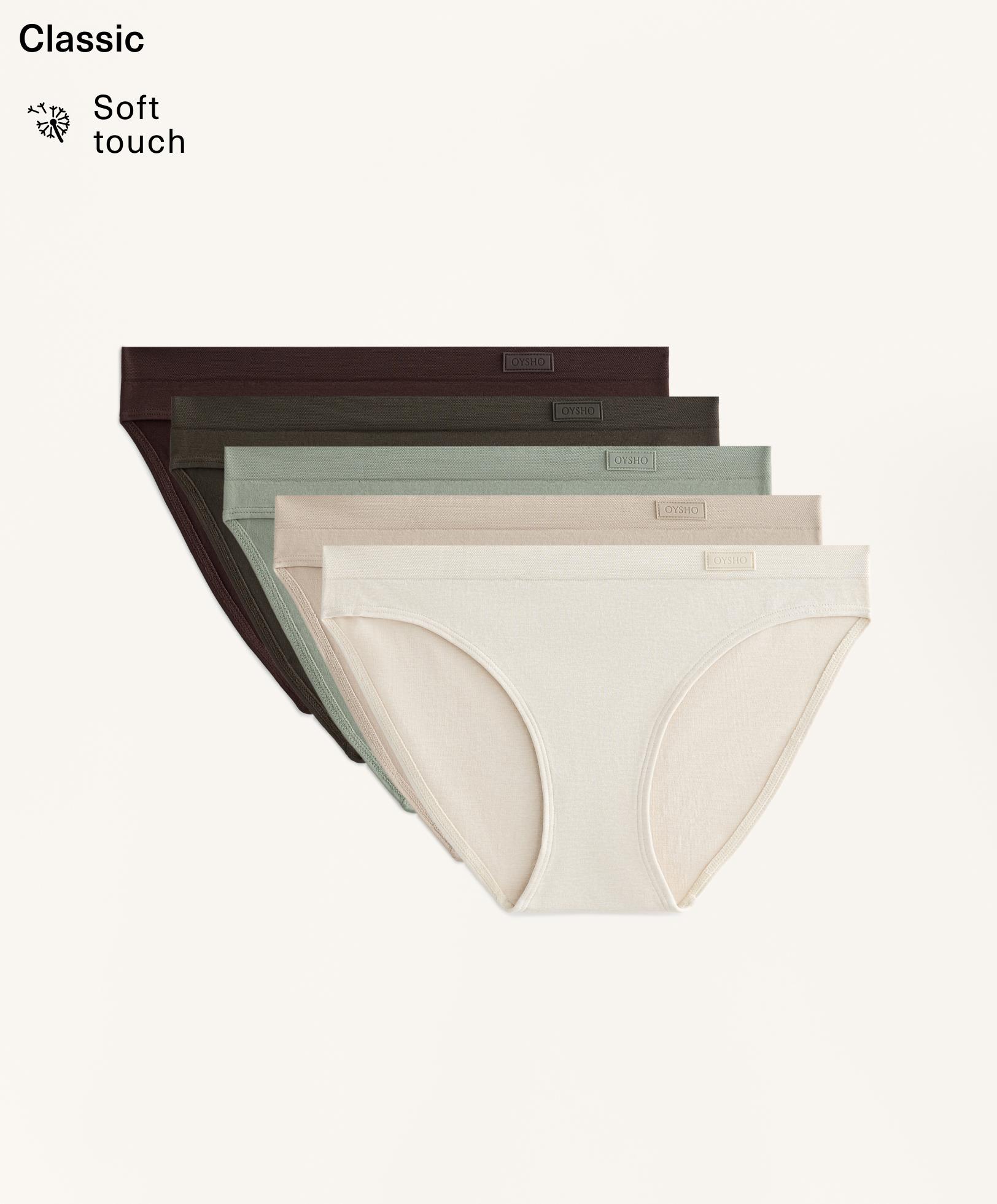 5 klassieke naadloze slipjes met zachte touch