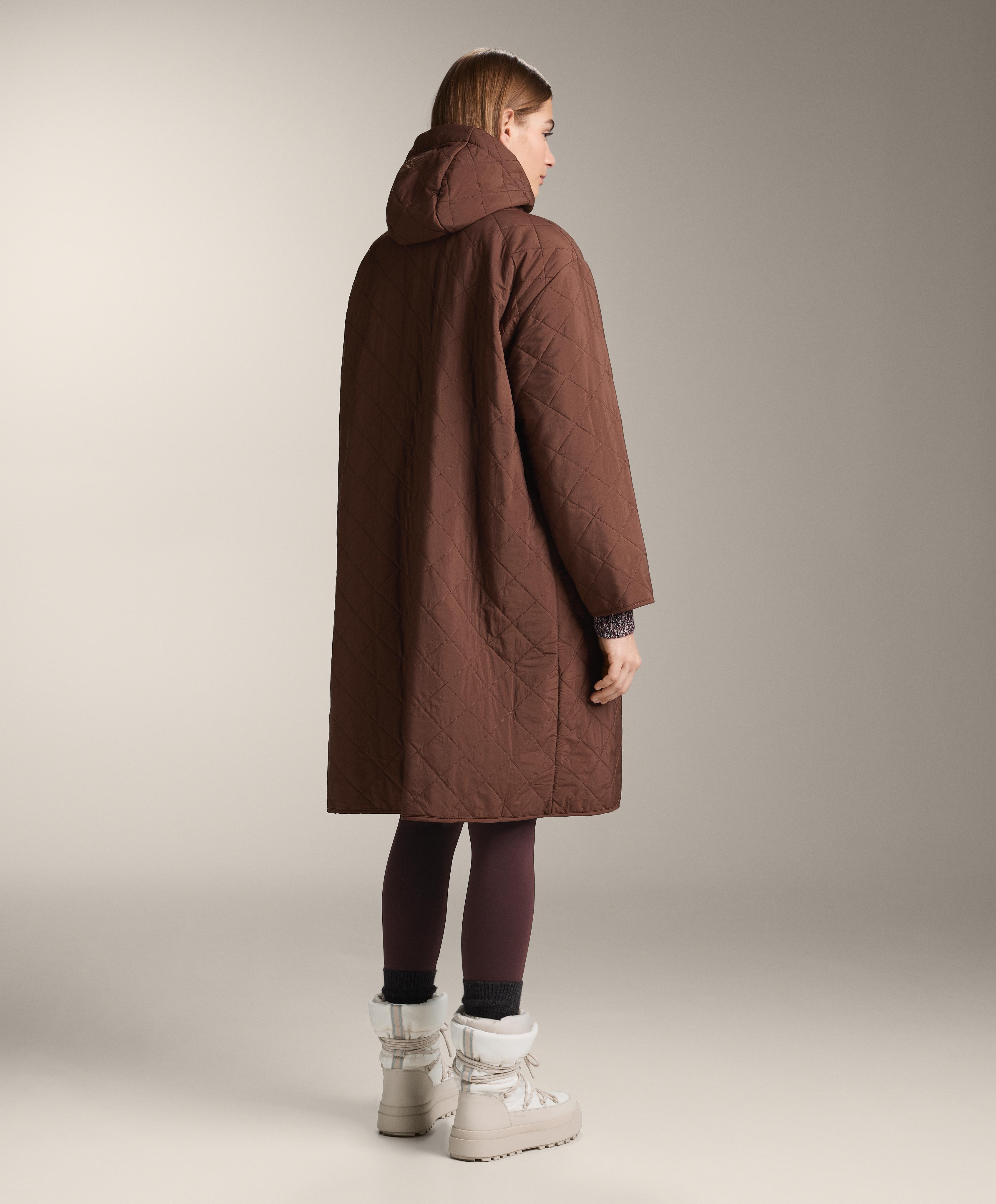 Long water-repellent FELLEX® AEROGEL padded jacket — RUST