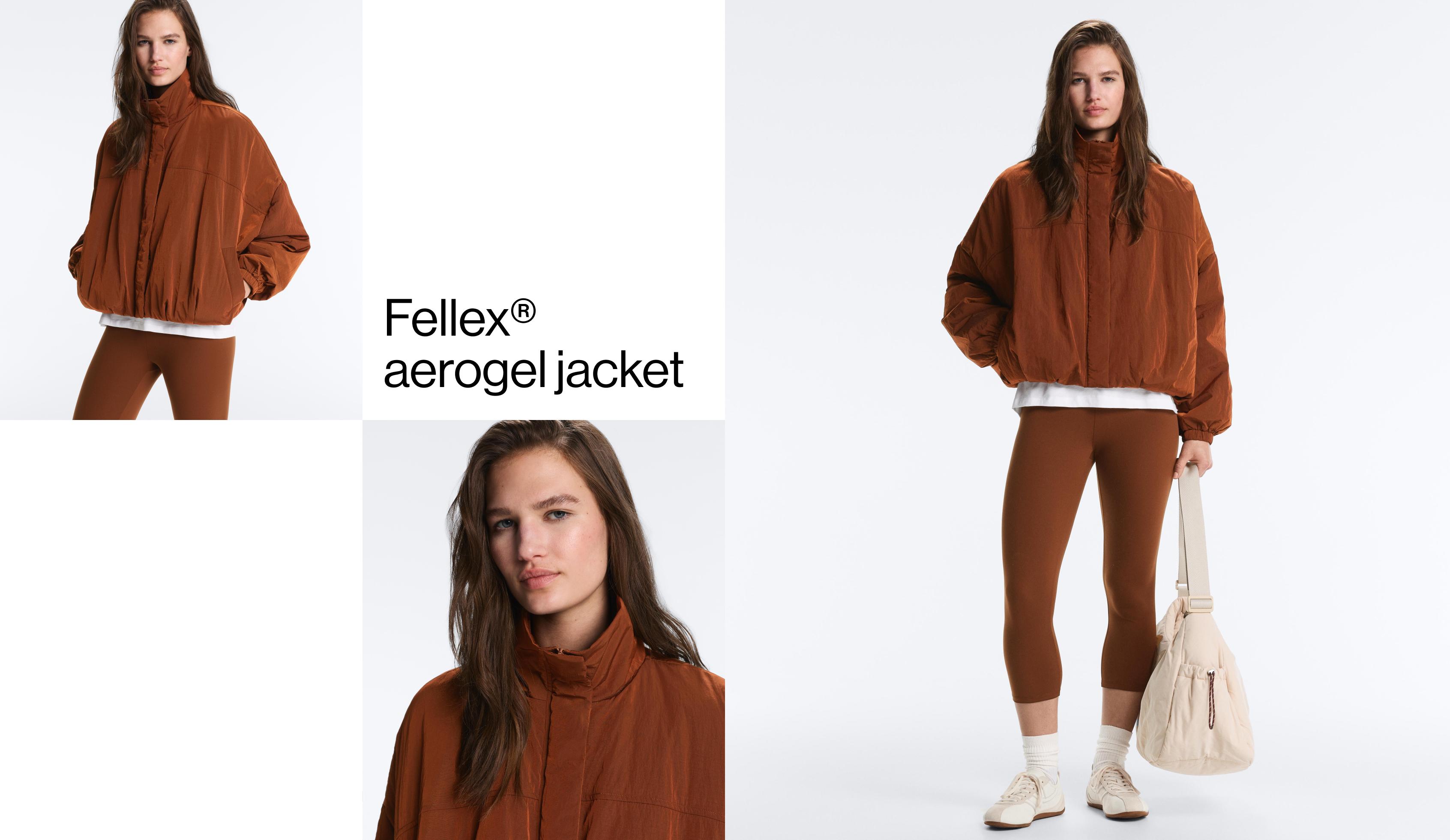 FELLEX® AEROGEL short padded jacket — COPPER
