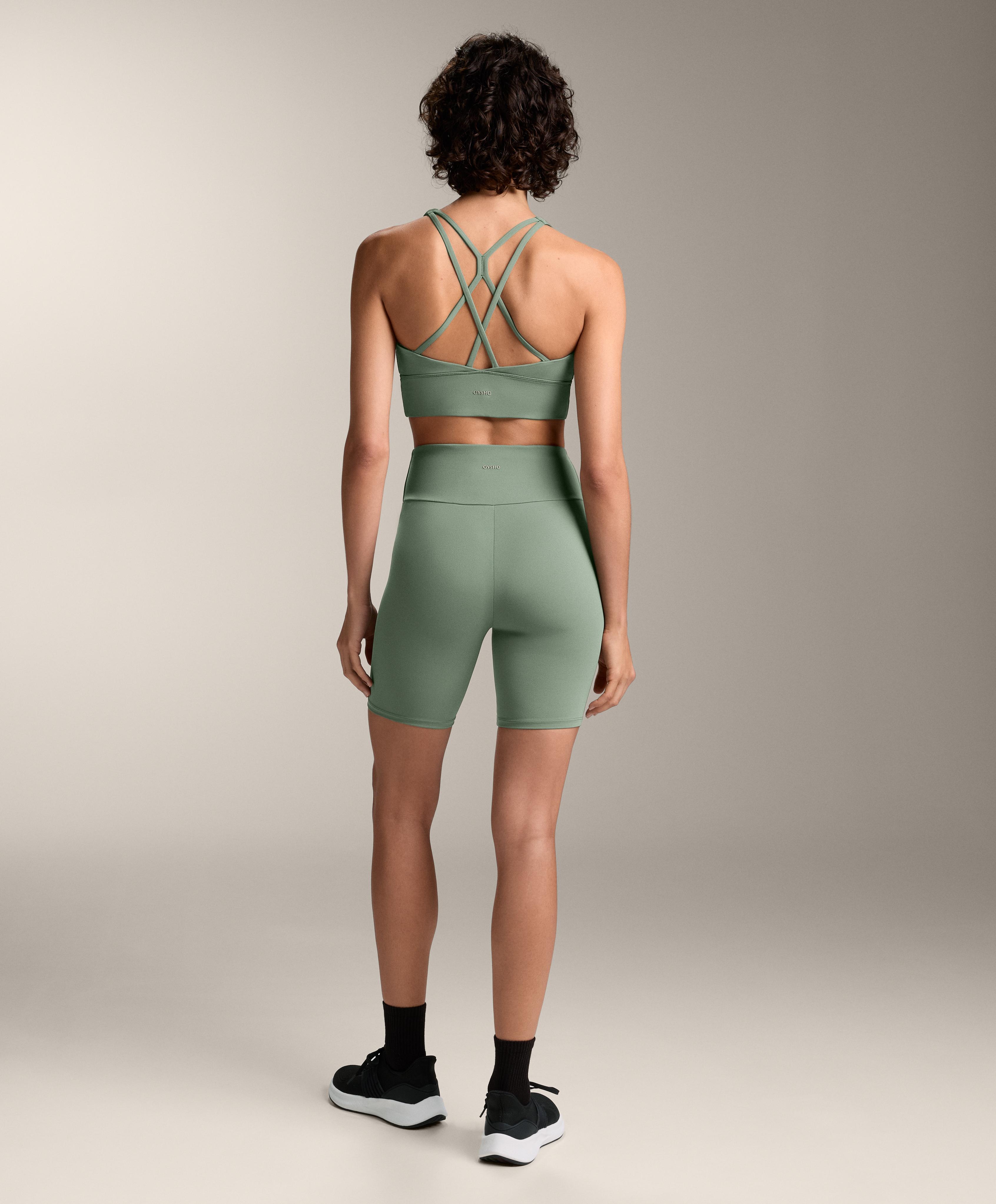 Total Look Comfortlux Biker 20cm Verwaschenes Grün mit BH - Sale