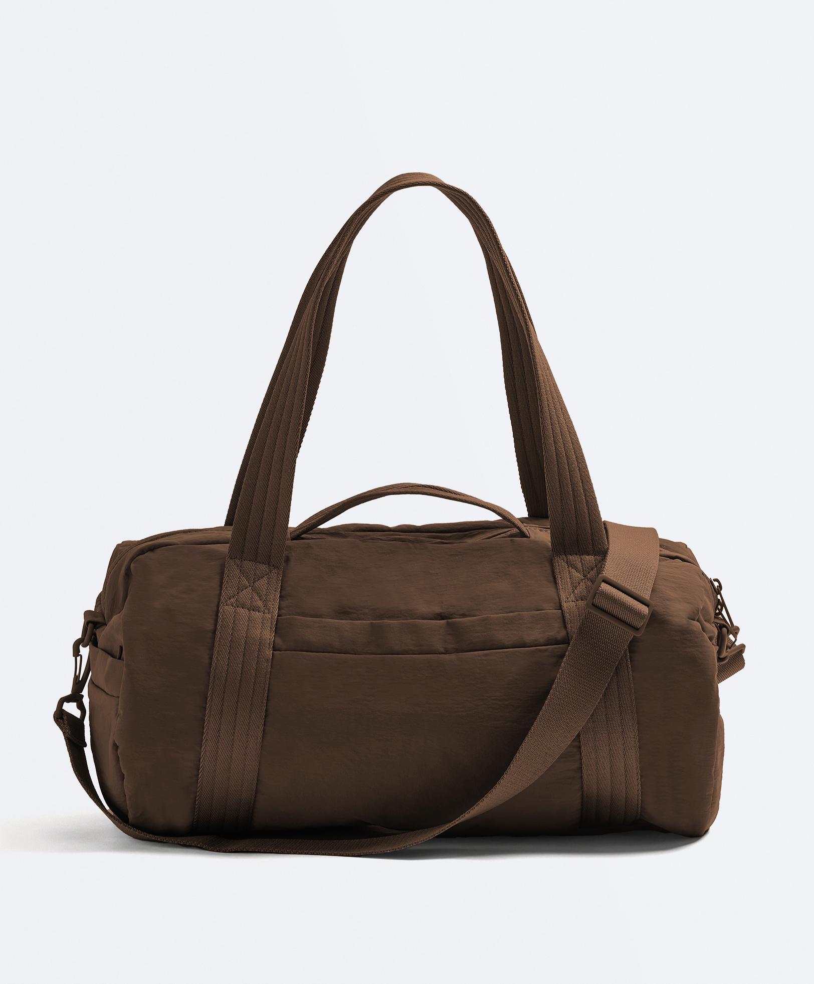 Bowling style sports bag — BROWN