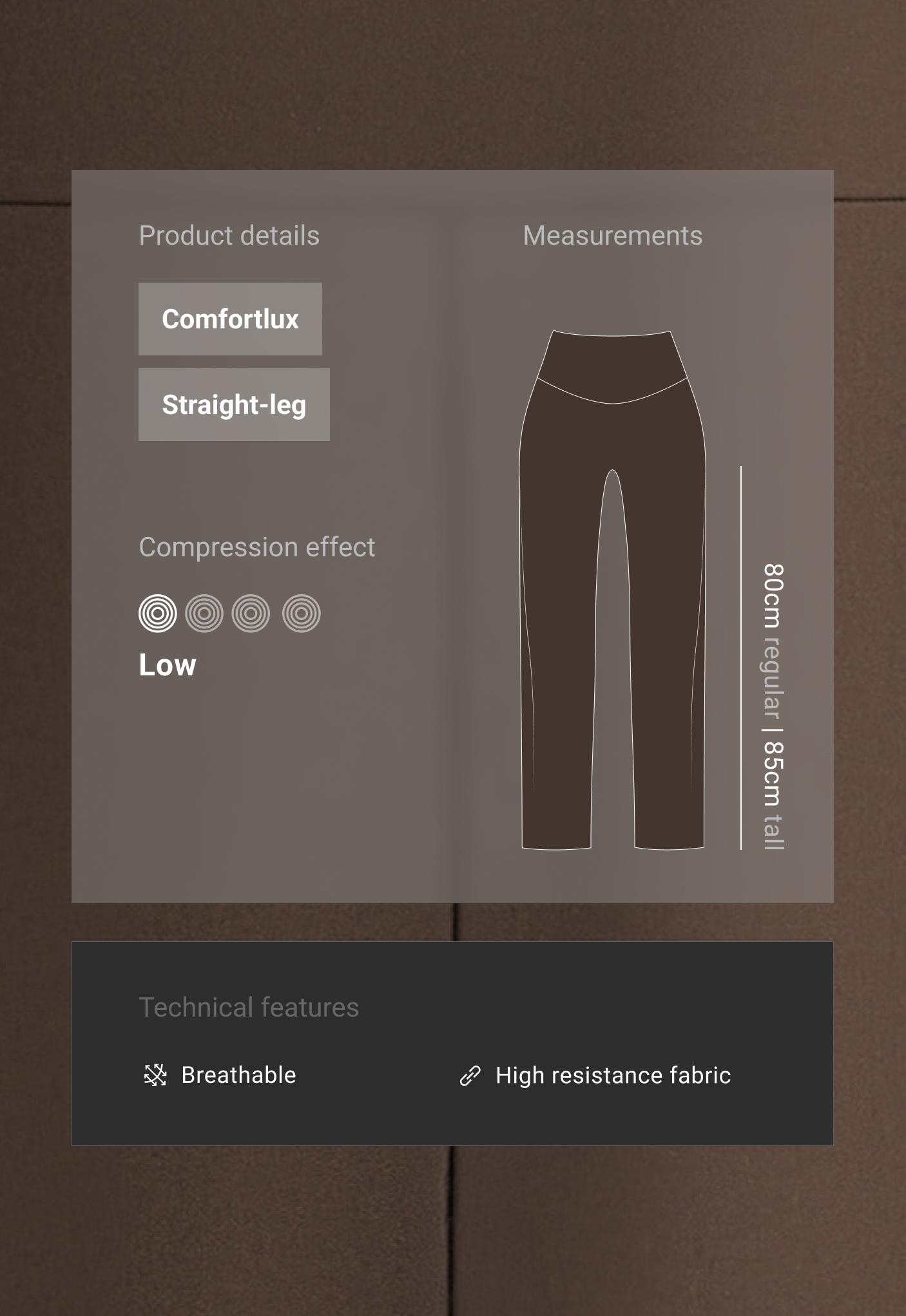 بنطلون مستقيم Comfortlux بخصر عالٍ بنطلون مستقيم Comfortlux بخصر عالٍ